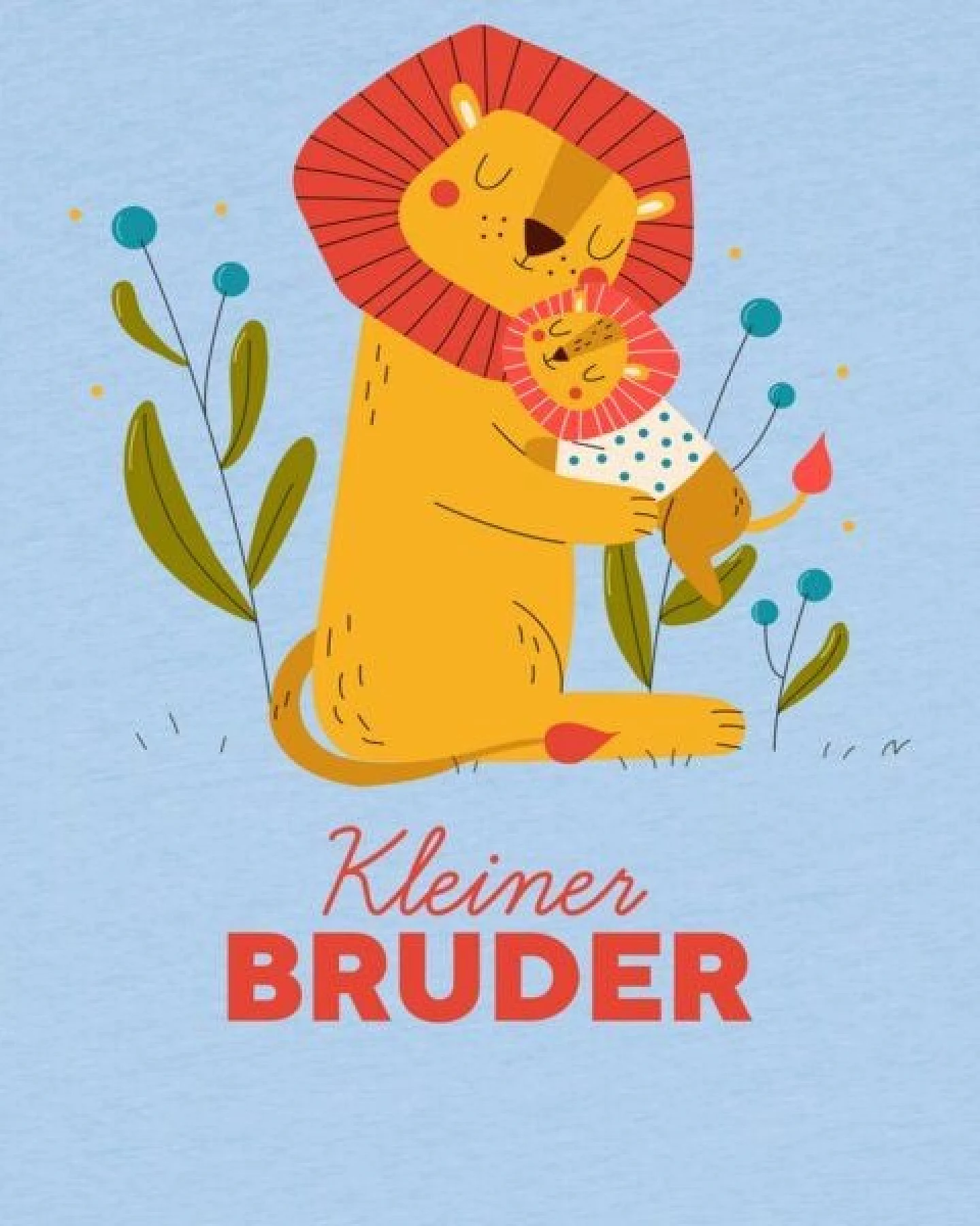 watabout.kids T-Shirt Kinder Löwen Kleiner Bruder – Ansicht 2