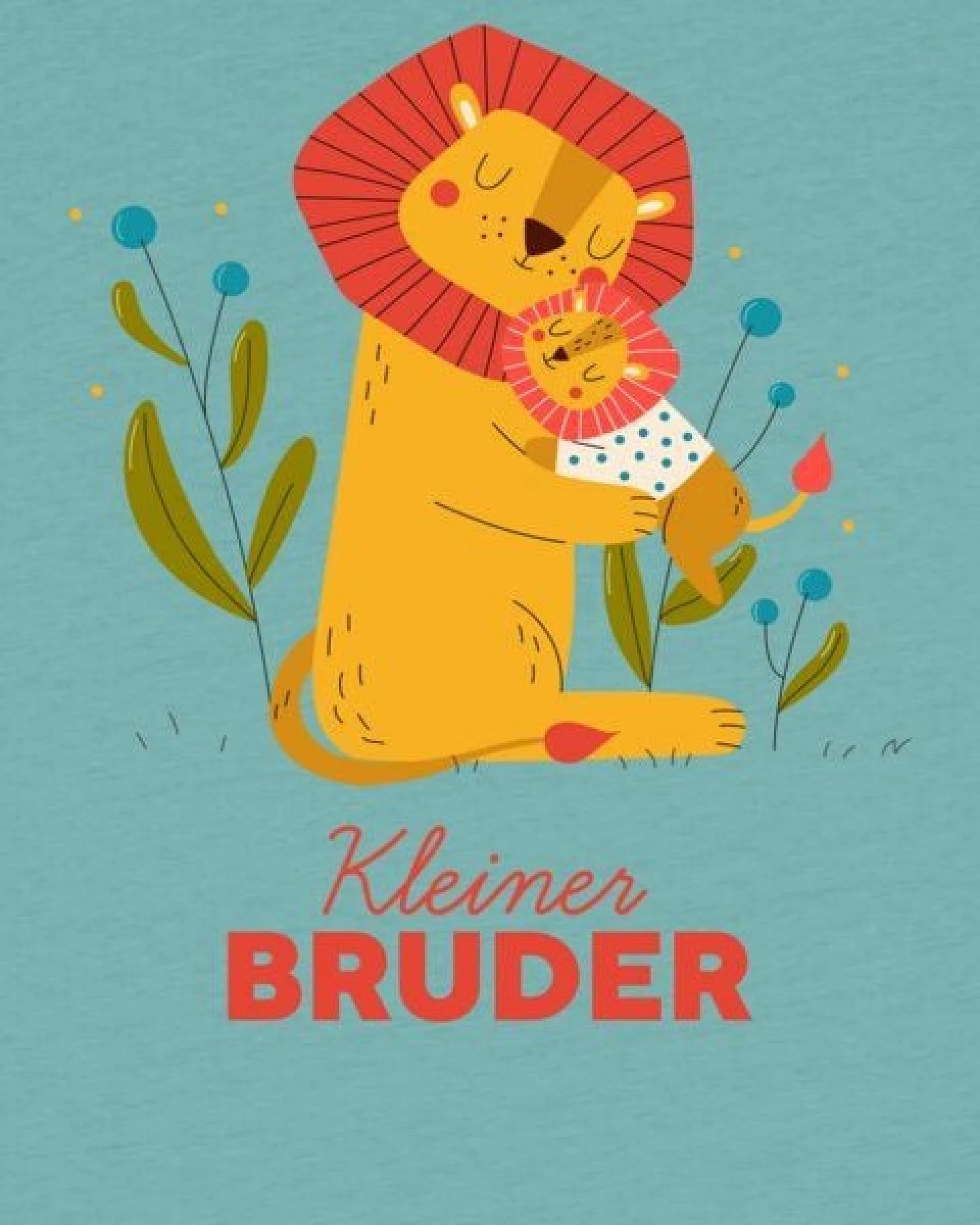 watabout.kids T-Shirt Kinder Löwen Kleiner Bruder – Ansicht 2