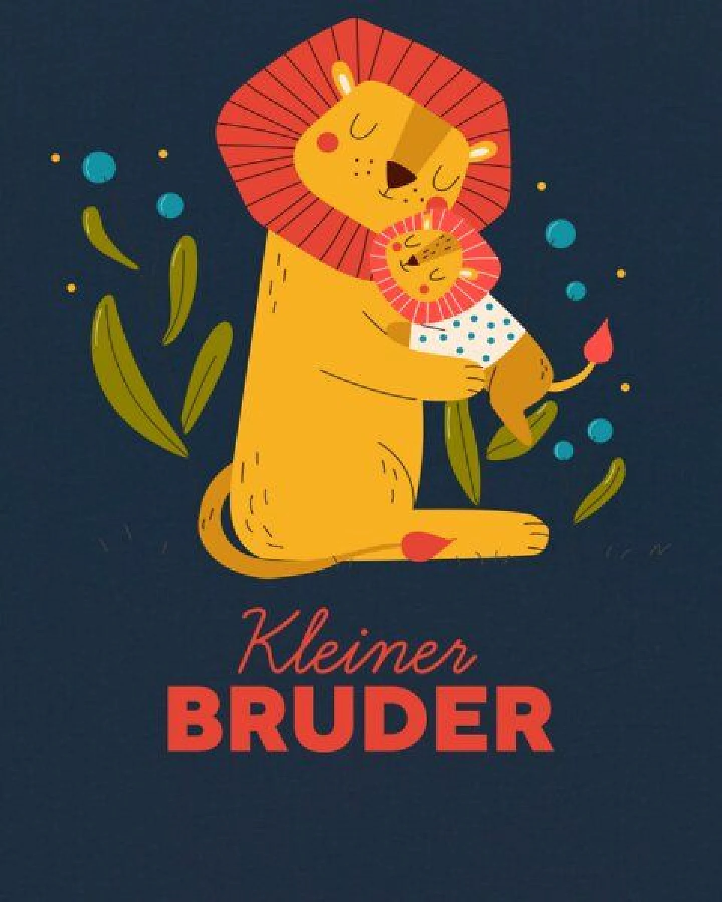 watabout.kids T-Shirt Kinder Löwen Kleiner Bruder – Ansicht 2