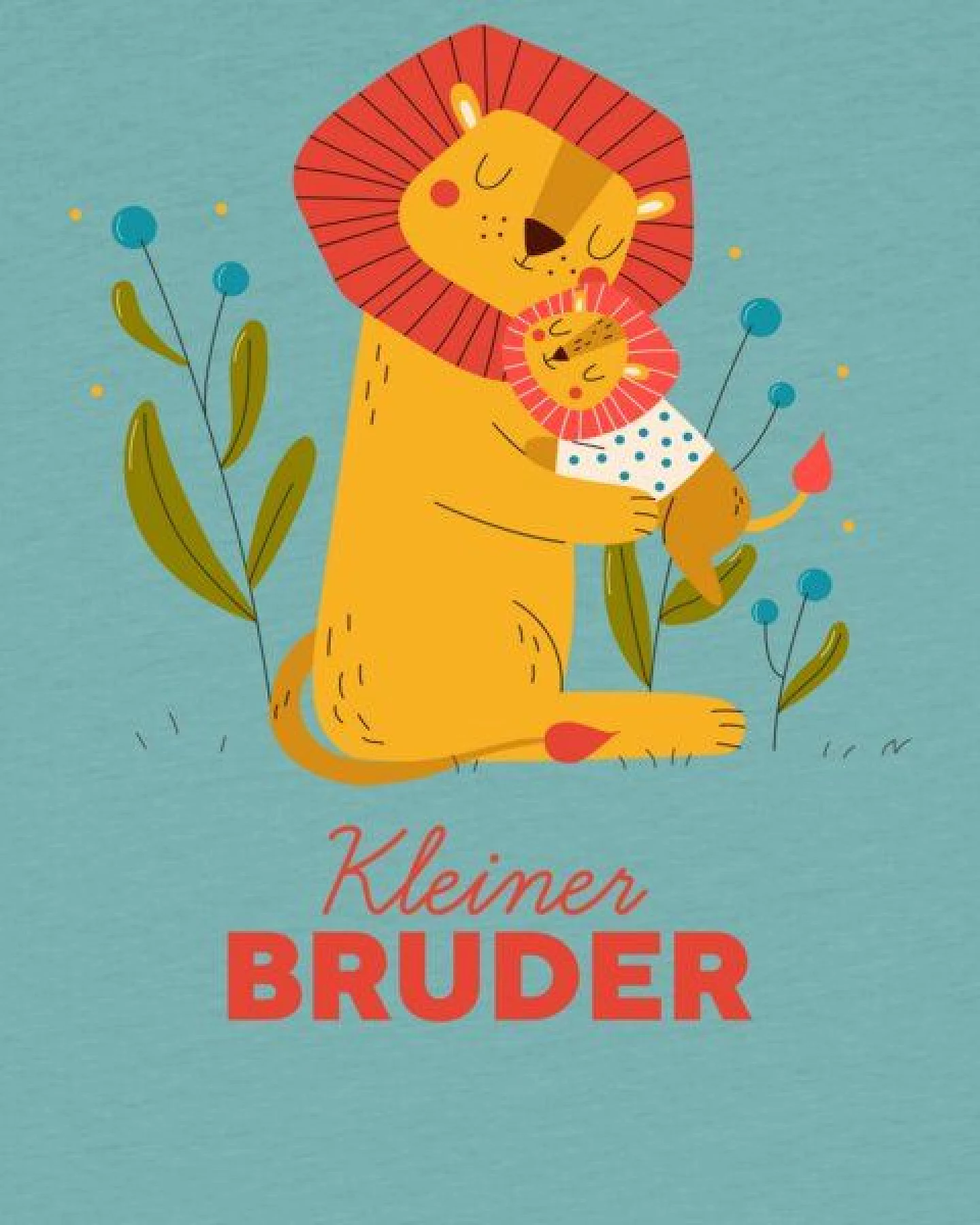 watabout.kids T-Shirt Kinder Löwen Kleiner Bruder – Ansicht 2