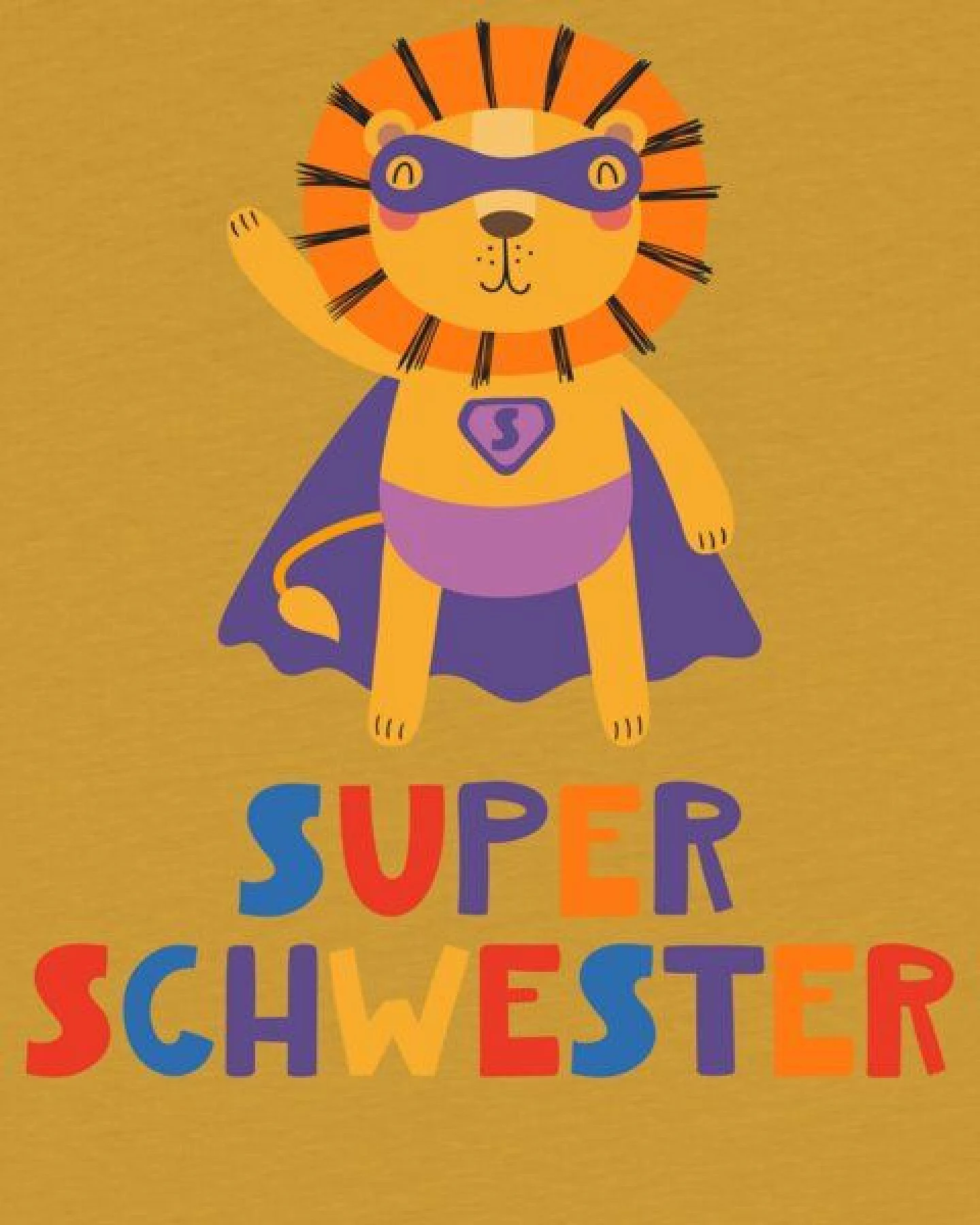 watabout.kids T-Shirt Kinder Löwe Superschwester – Ansicht 2