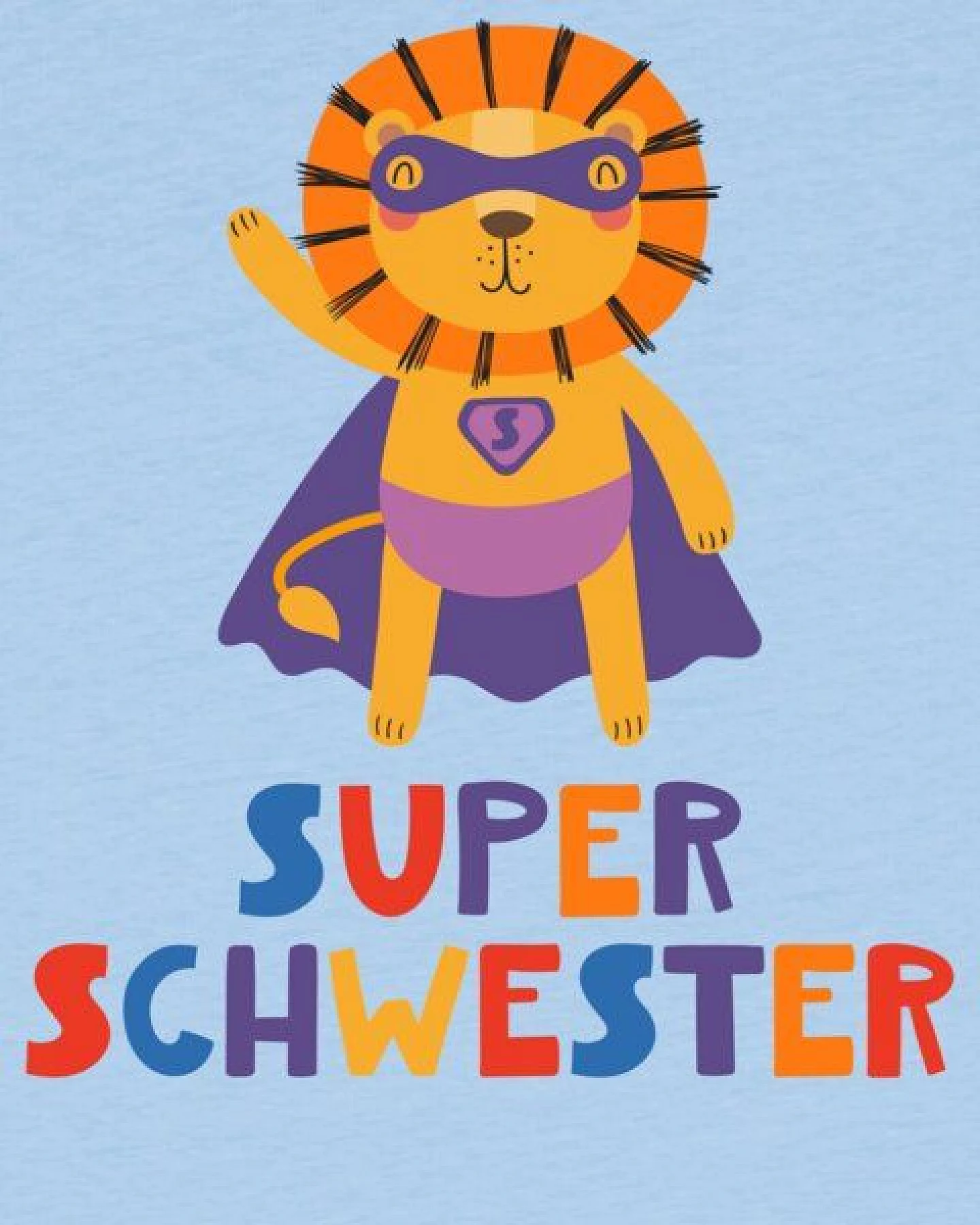 watabout.kids T-Shirt Kinder Löwe Superschwester – Ansicht 2