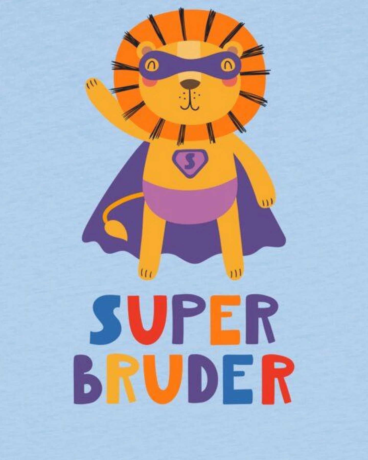 watabout.kids T-Shirt Kinder Löwe Superbruder – Ansicht 2