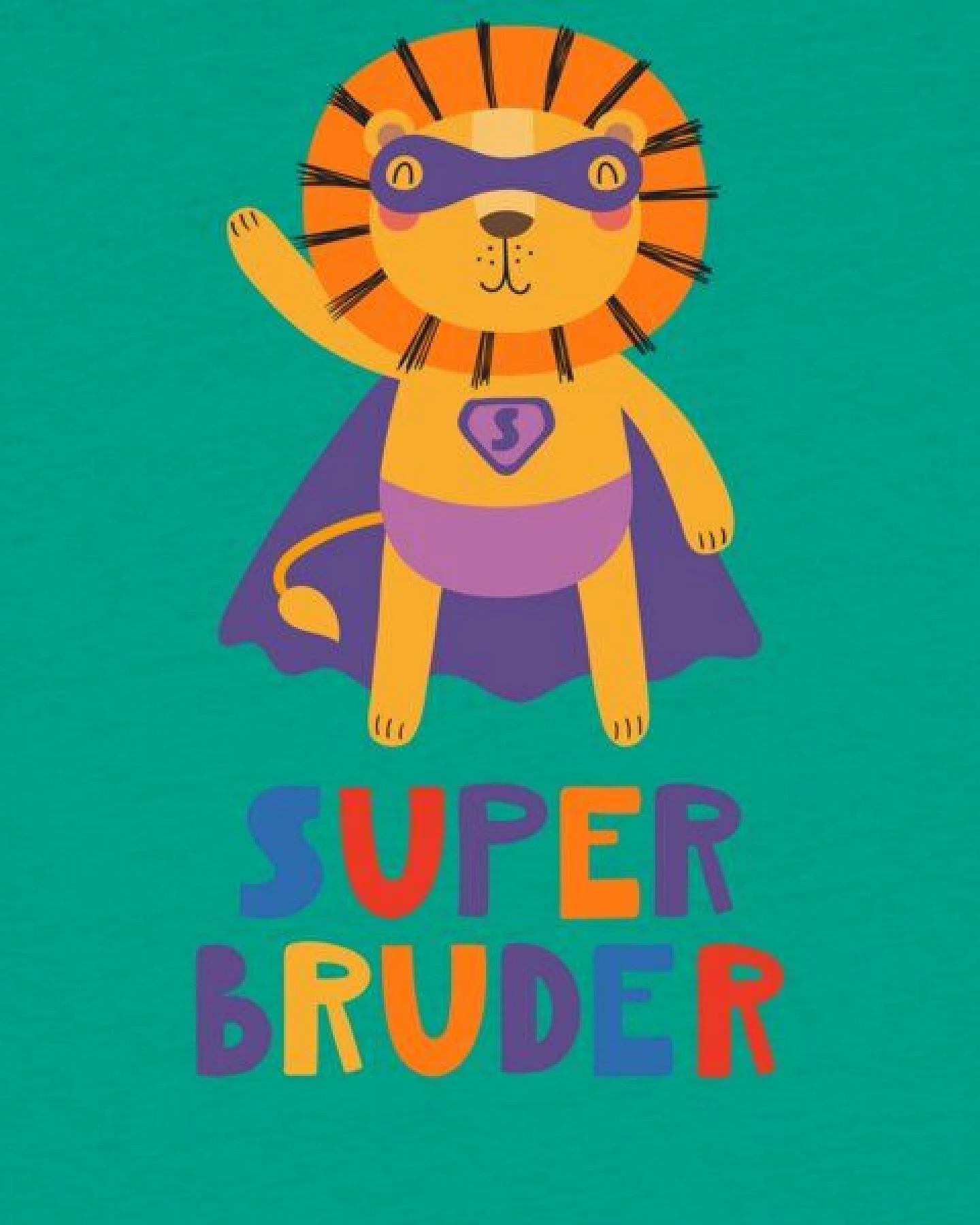 watabout.kids T-Shirt Kinder Löwe Superbruder – Ansicht 2