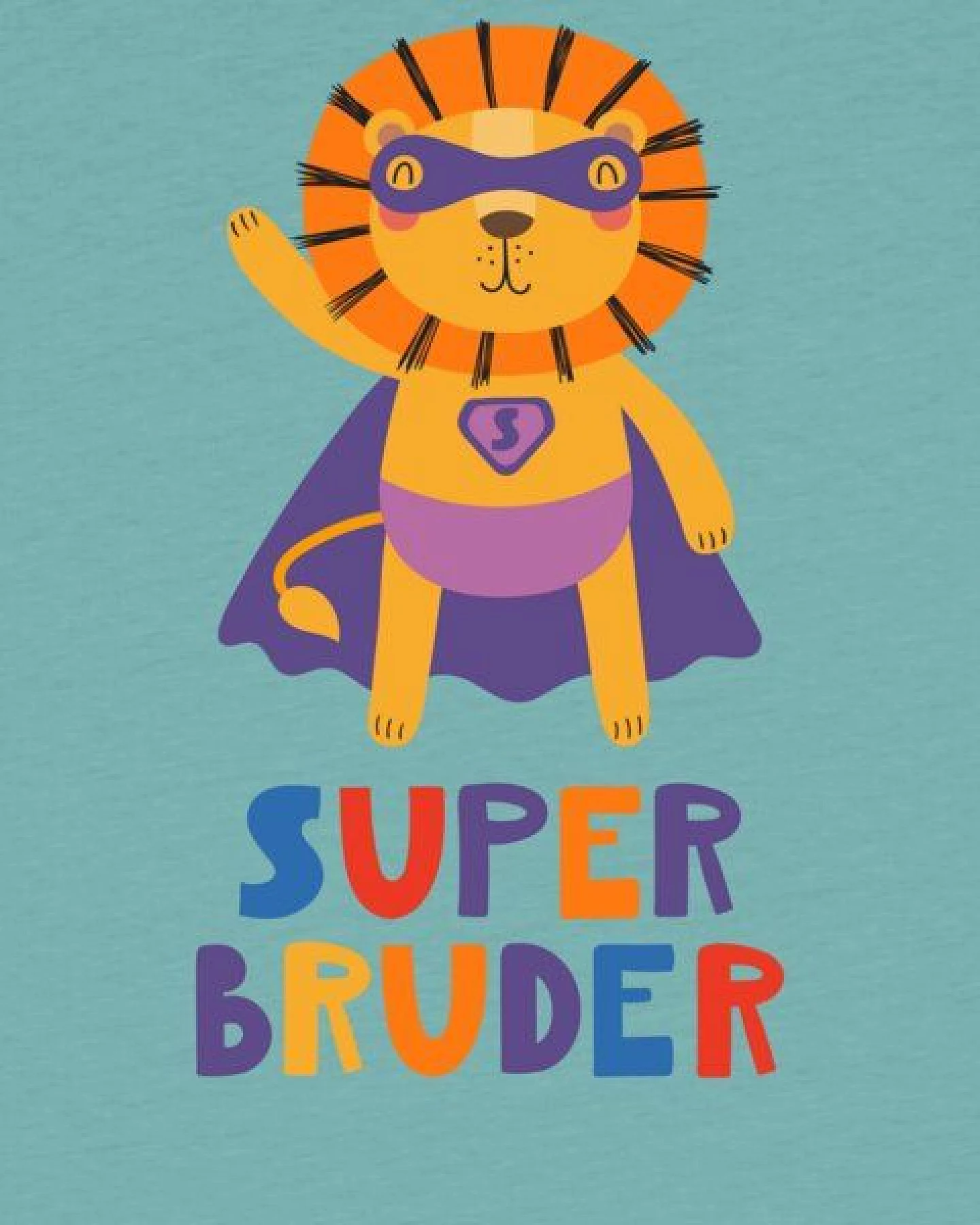 watabout.kids T-Shirt Kinder Löwe Superbruder – Ansicht 2