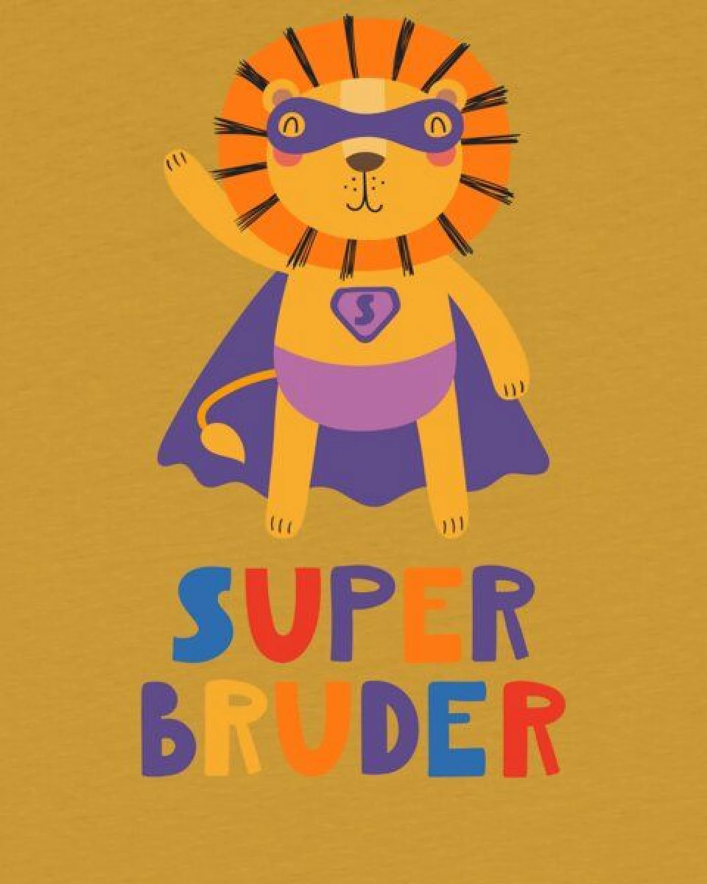 watabout.kids T-Shirt Kinder Löwe Superbruder – Ansicht 2