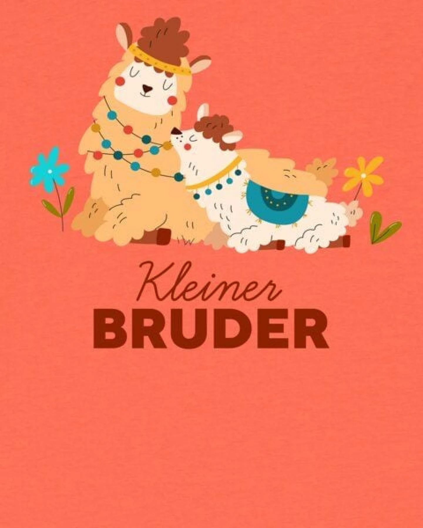 watabout.kids T-Shirt Kinder Lama Kleiner Bruder – Ansicht 2