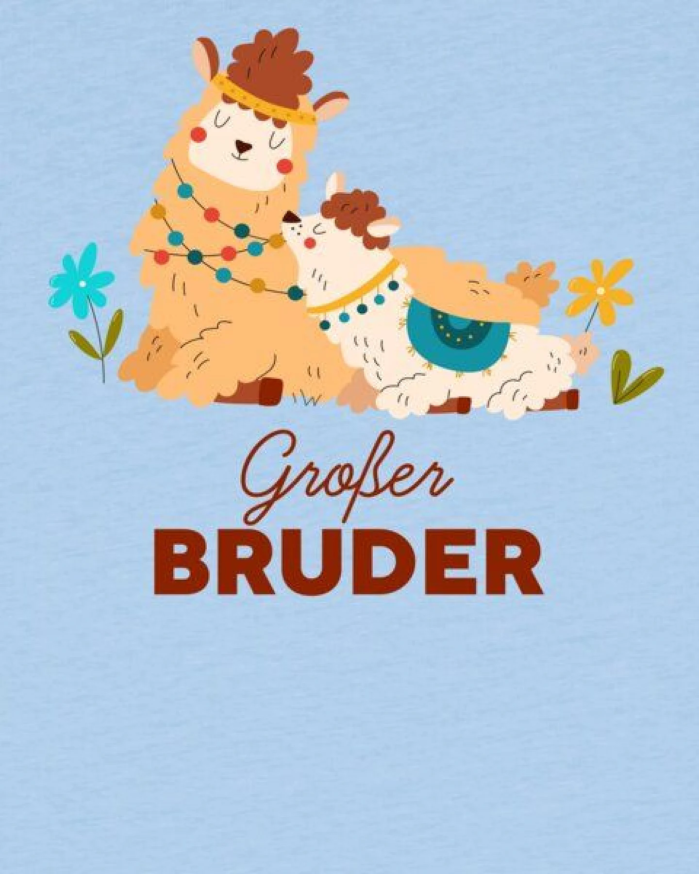 watabout.kids T-Shirt Kinder Lama Großer Bruder – Ansicht 2