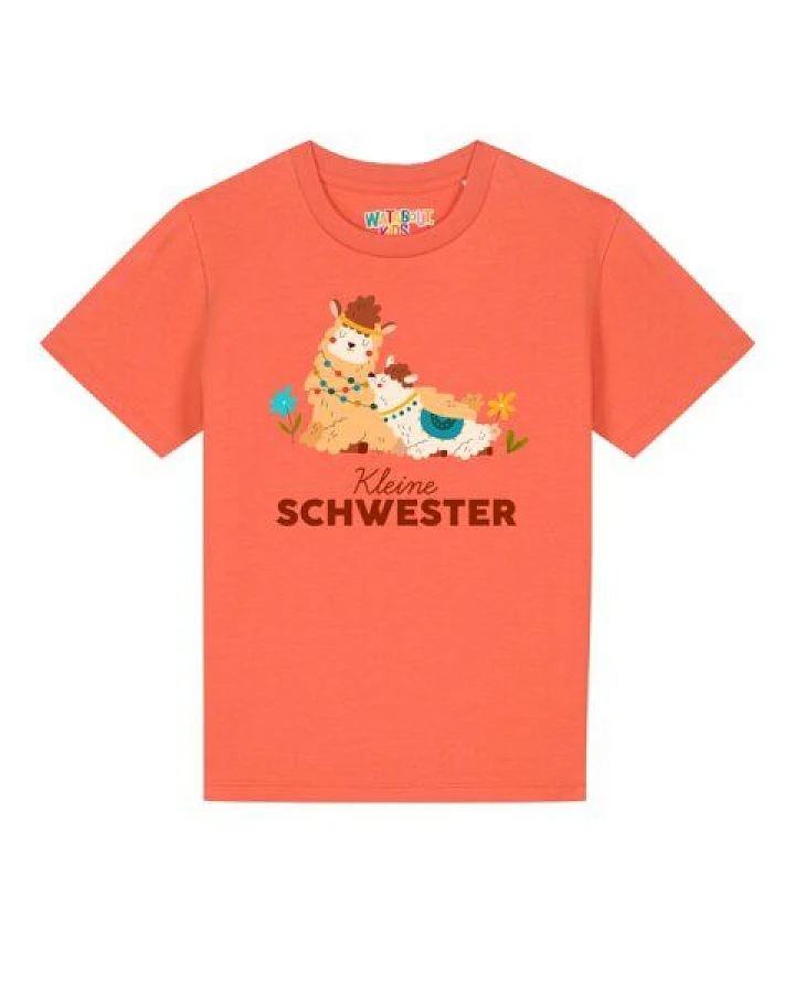 watabout.kids T-Shirt Kinder Lama Kleine Schwester