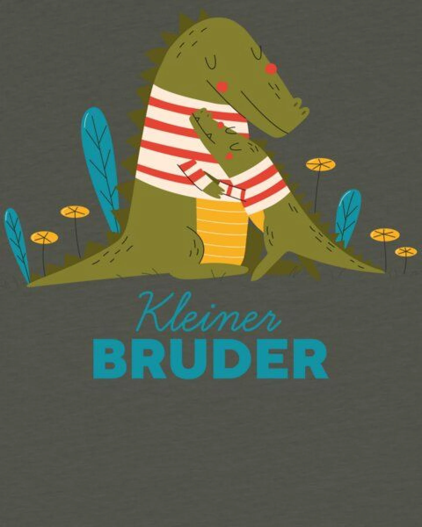 watabout.kids T-Shirt Kinder Krokodil Kleiner Bruder – Ansicht 2