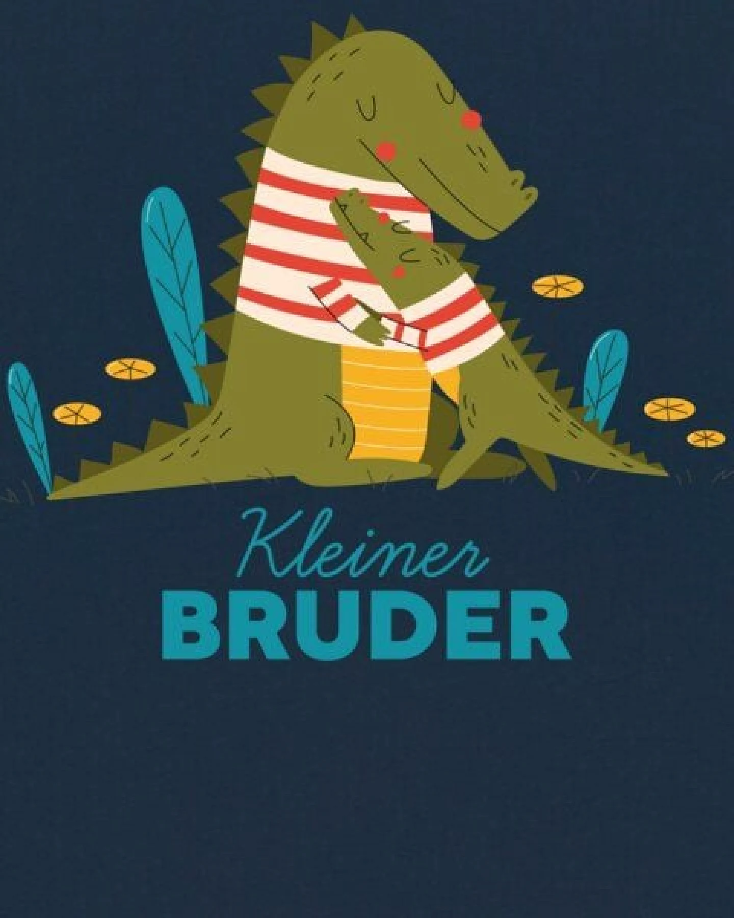 watabout.kids T-Shirt Kinder Krokodil Kleiner Bruder – Ansicht 2