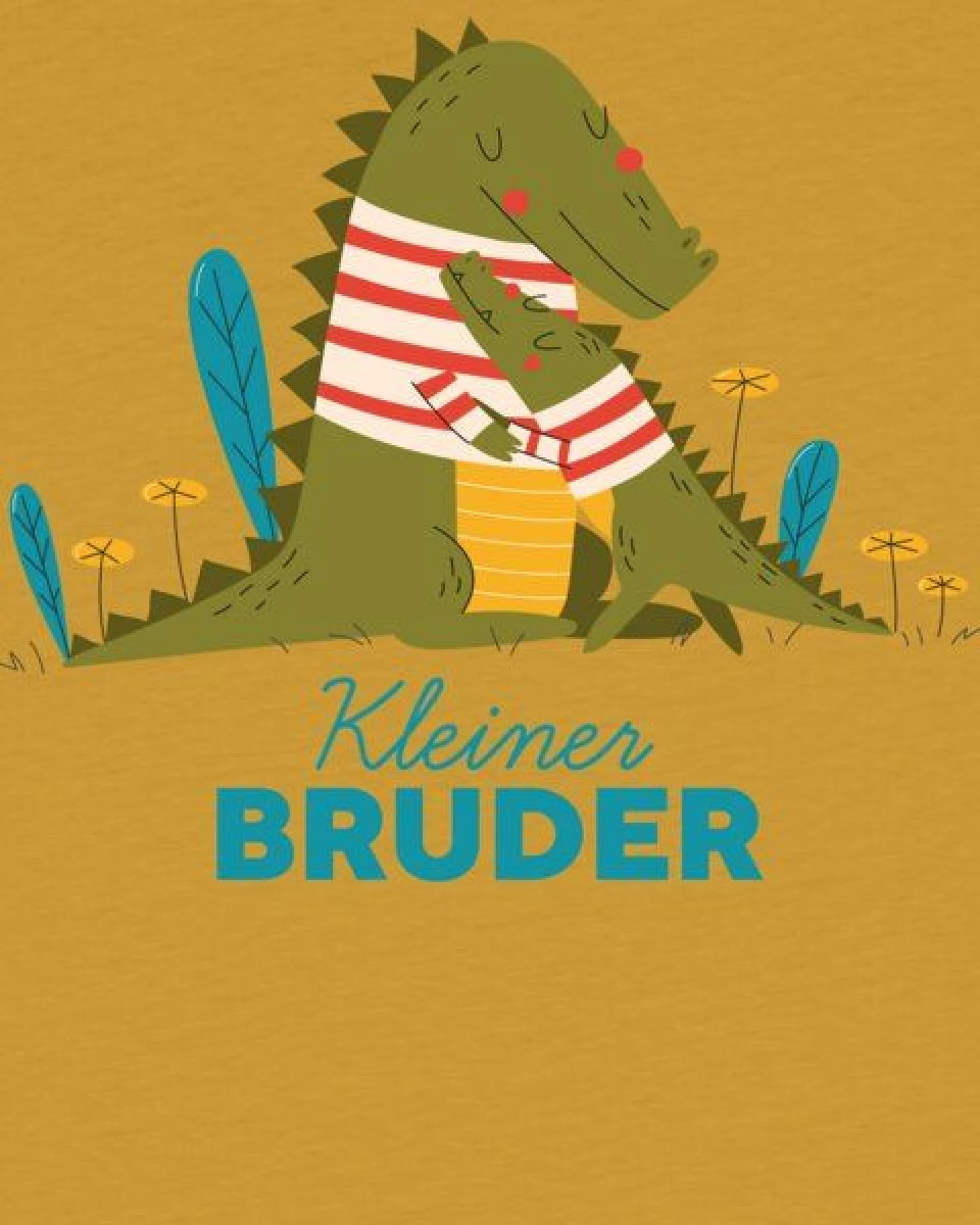 watabout.kids T-Shirt Kinder Krokodil Kleiner Bruder – Ansicht 2