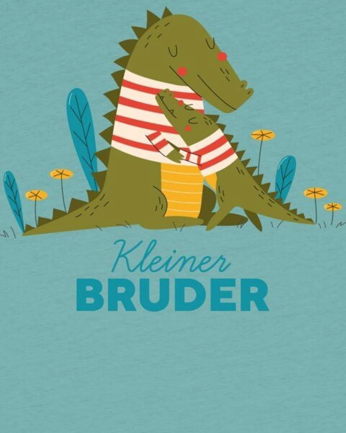 watabout.kids T-Shirt Kinder Krokodil Kleiner Bruder – Ansicht 2