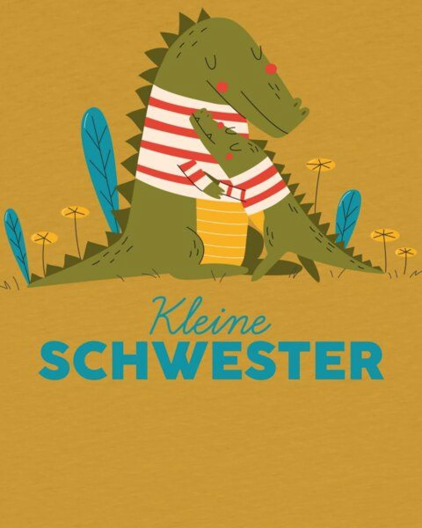watabout.kids T-Shirt Kinder Krokodil Kleine Schwester – Ansicht 2