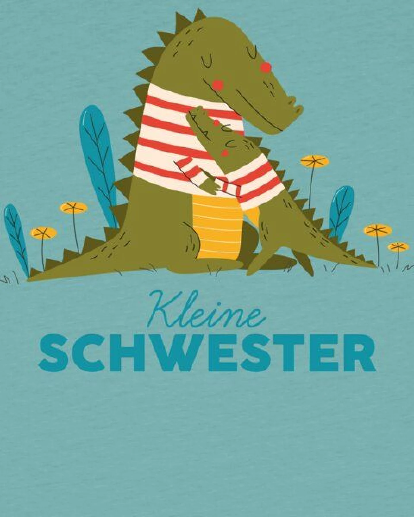 watabout.kids T-Shirt Kinder Krokodil Kleine Schwester – Ansicht 2