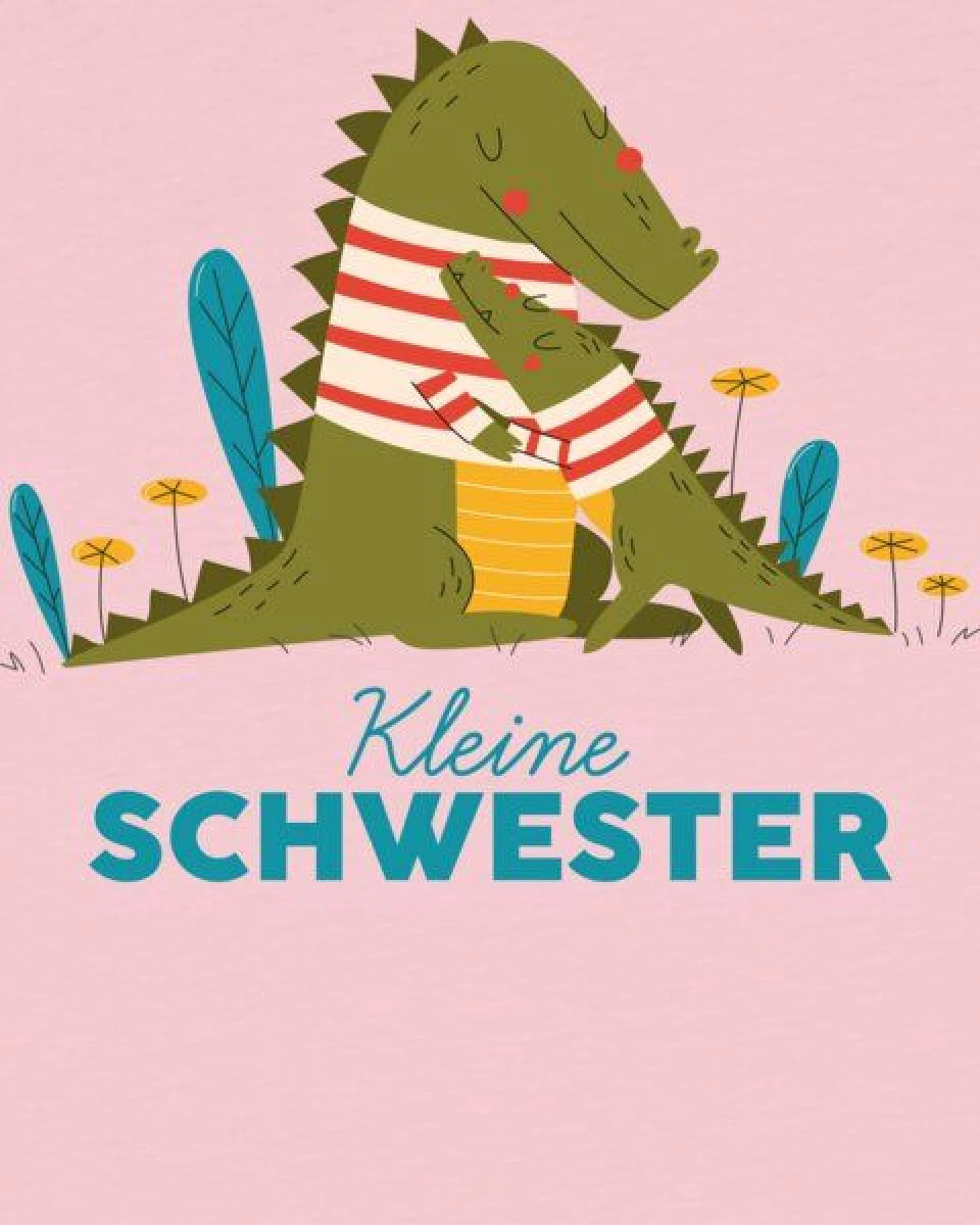 watabout.kids T-Shirt Kinder Krokodil Kleine Schwester – Ansicht 2