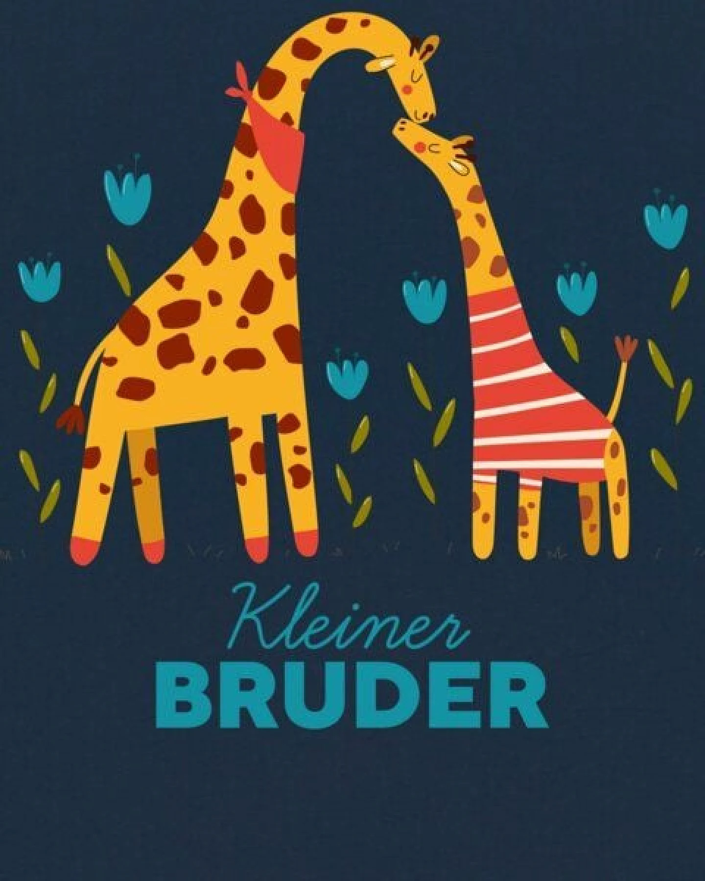 watabout.kids T-Shirt Kinder Giraffe Kleiner Bruder – Ansicht 2