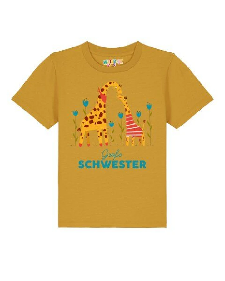 watabout.kids T-Shirt Kinder Giraffe Große Schwester