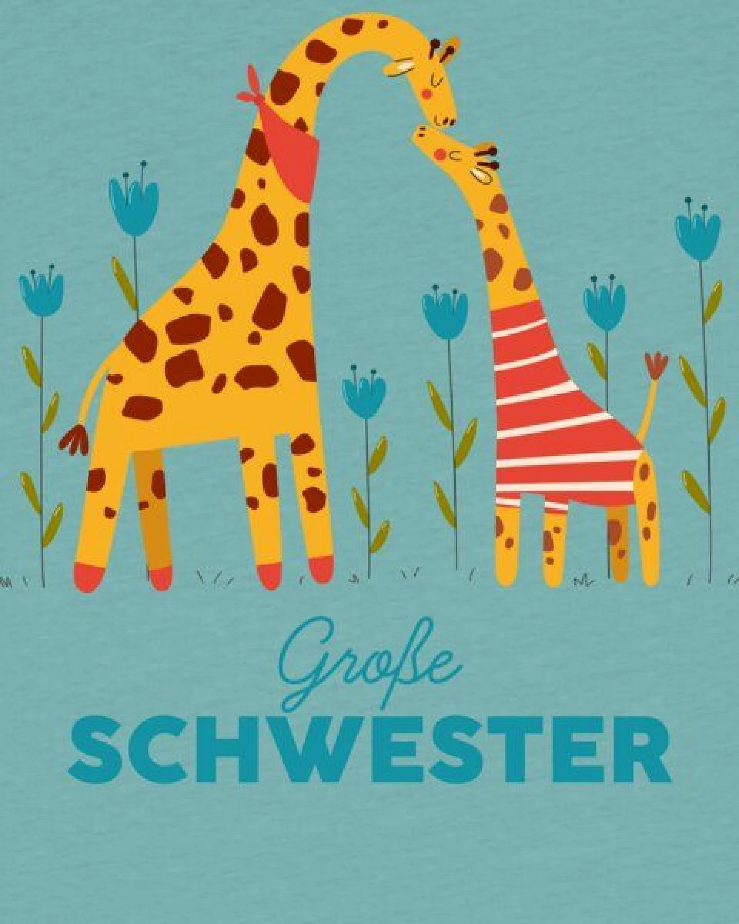 watabout.kids T-Shirt Kinder Giraffe Große Schwester – Ansicht 2