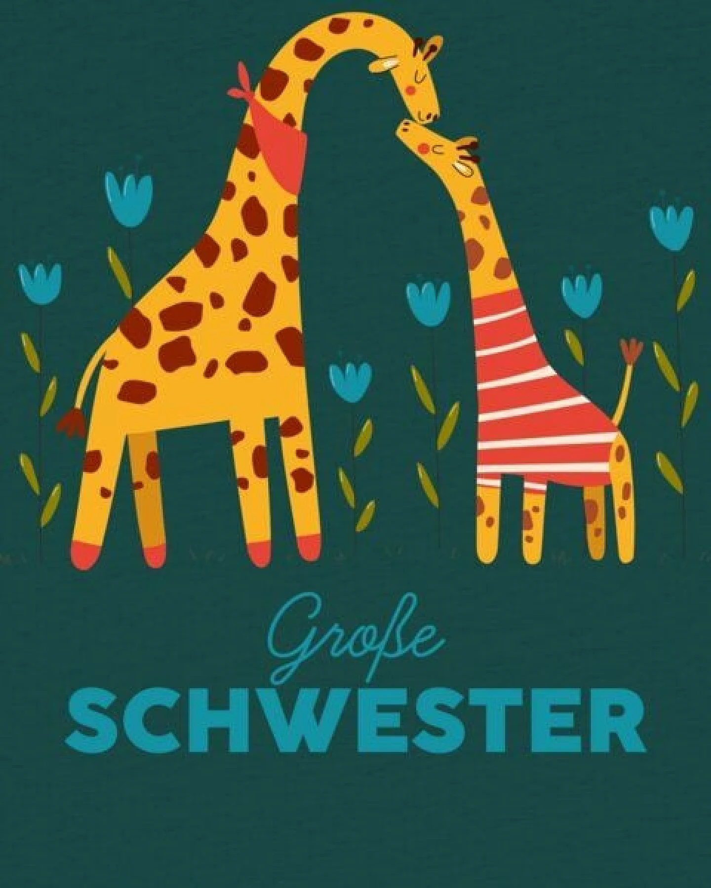 watabout.kids T-Shirt Kinder Giraffe Große Schwester – Ansicht 2