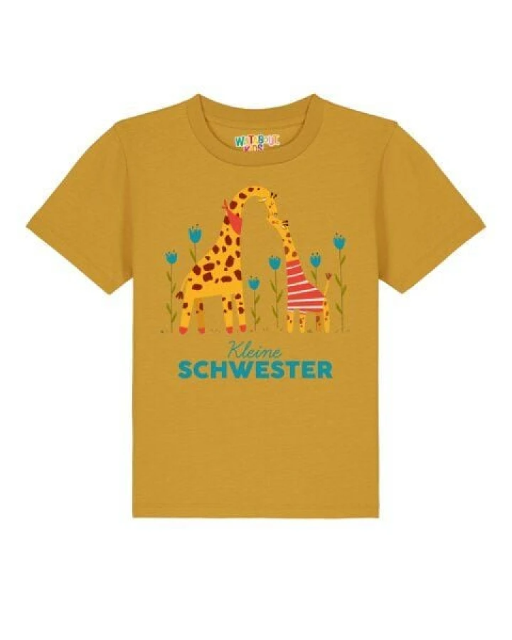 watabout.kids T-Shirt Kinder GIraffe Kleine Schwester