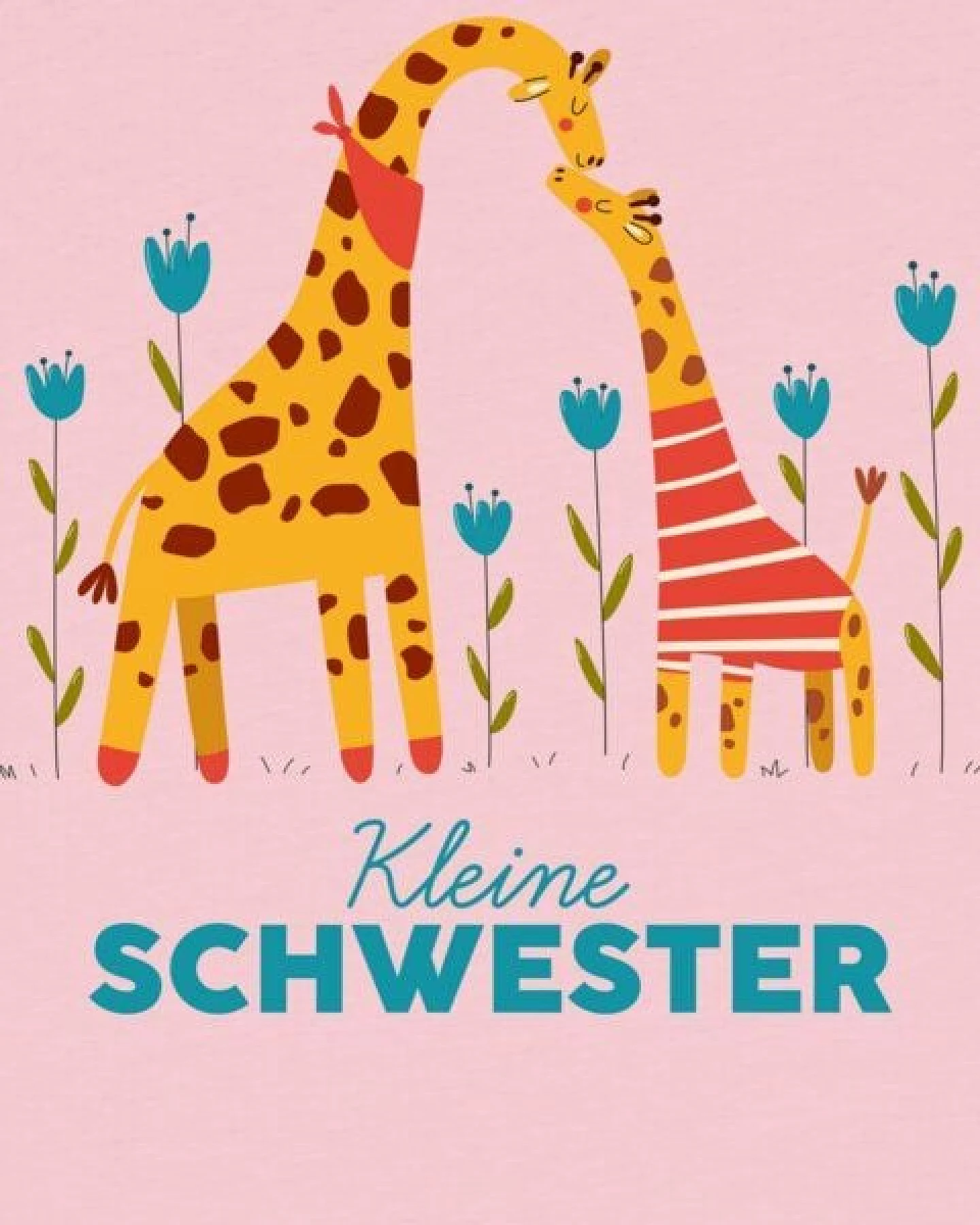 watabout.kids T-Shirt Kinder GIraffe Kleine Schwester – Ansicht 2