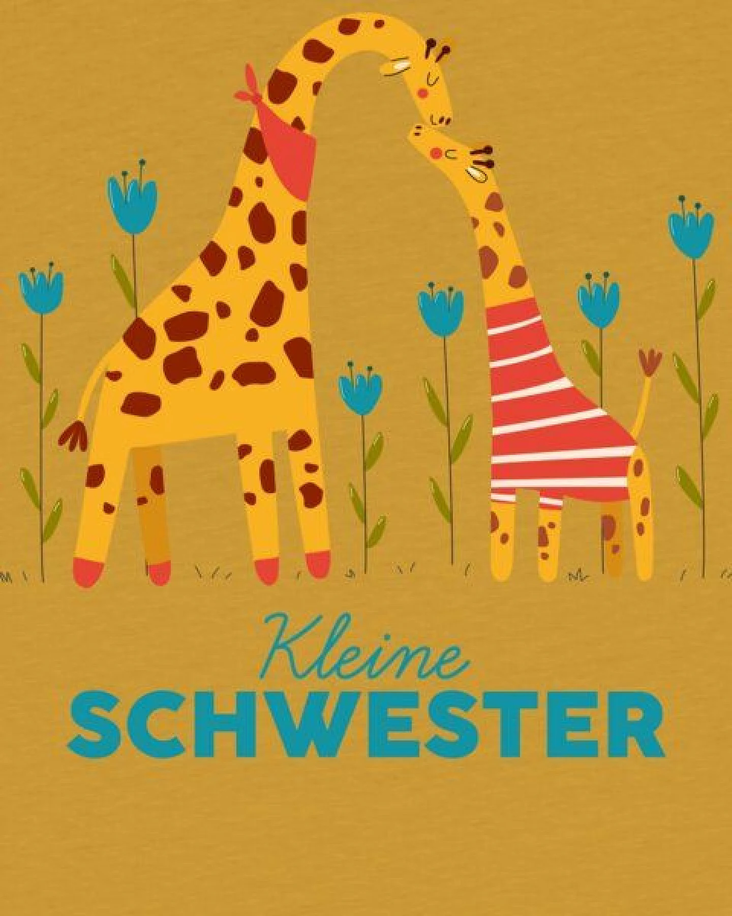 watabout.kids T-Shirt Kinder GIraffe Kleine Schwester – Ansicht 2