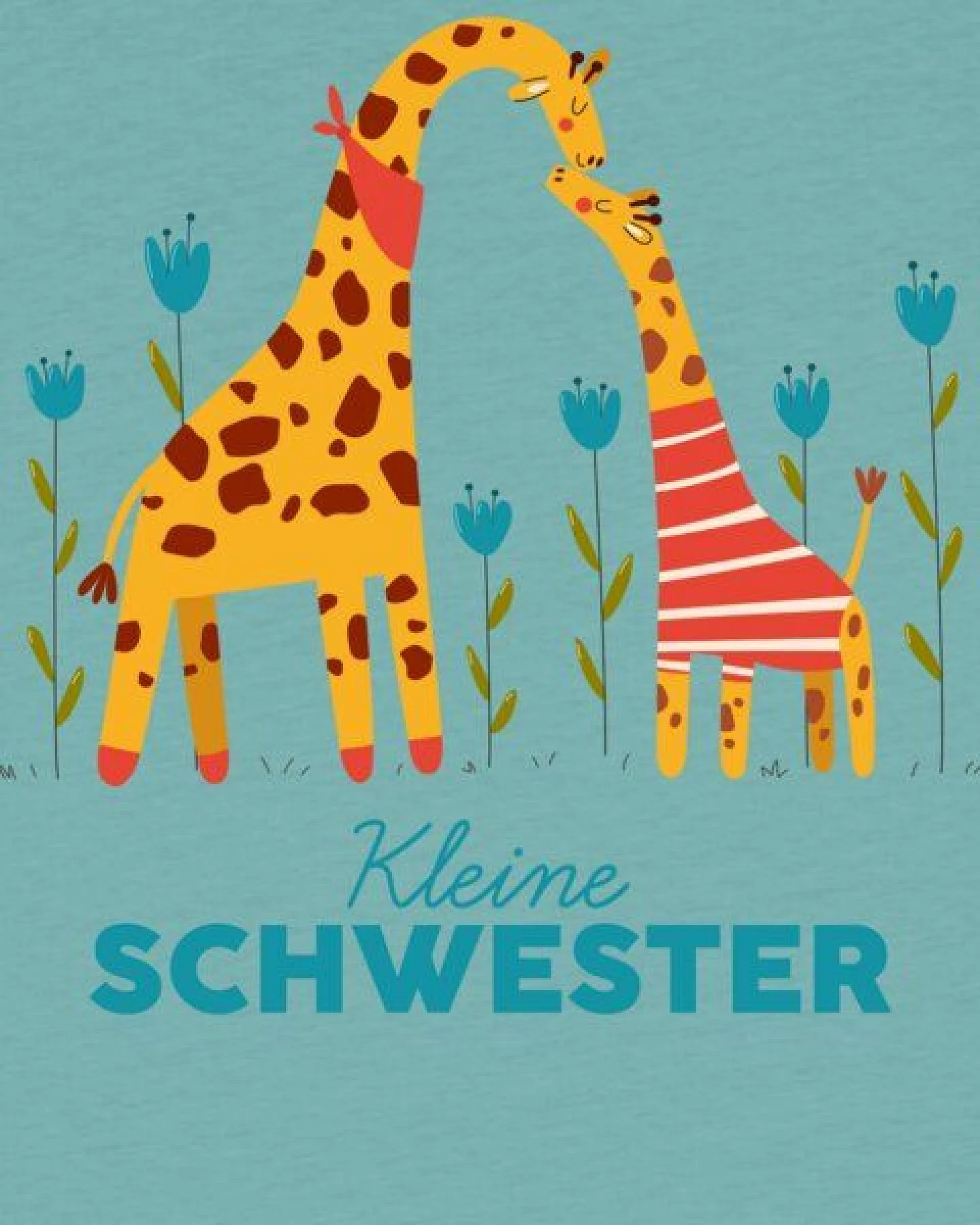 watabout.kids T-Shirt Kinder GIraffe Kleine Schwester – Ansicht 2