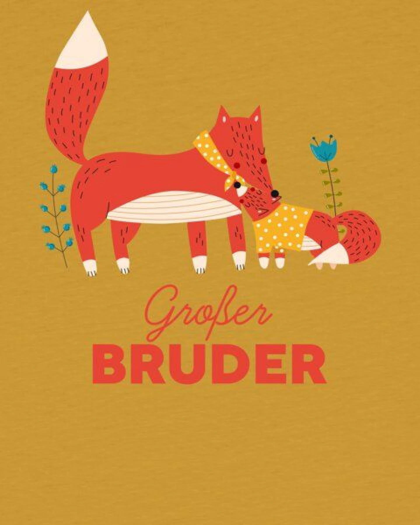 watabout.kids T-Shirt Kinder Fuchs Großer Bruder – Ansicht 2