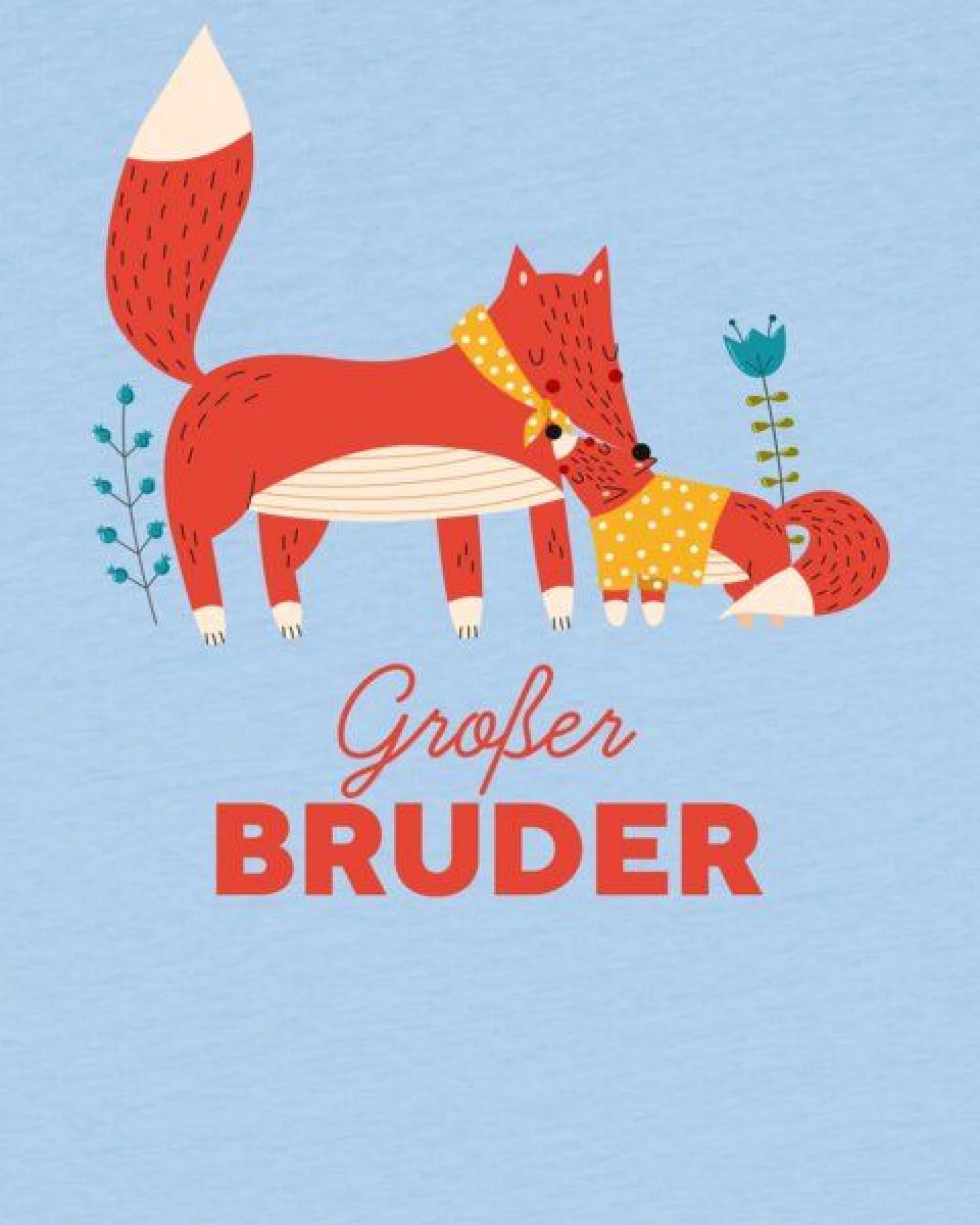 watabout.kids T-Shirt Kinder Fuchs Großer Bruder – Ansicht 2