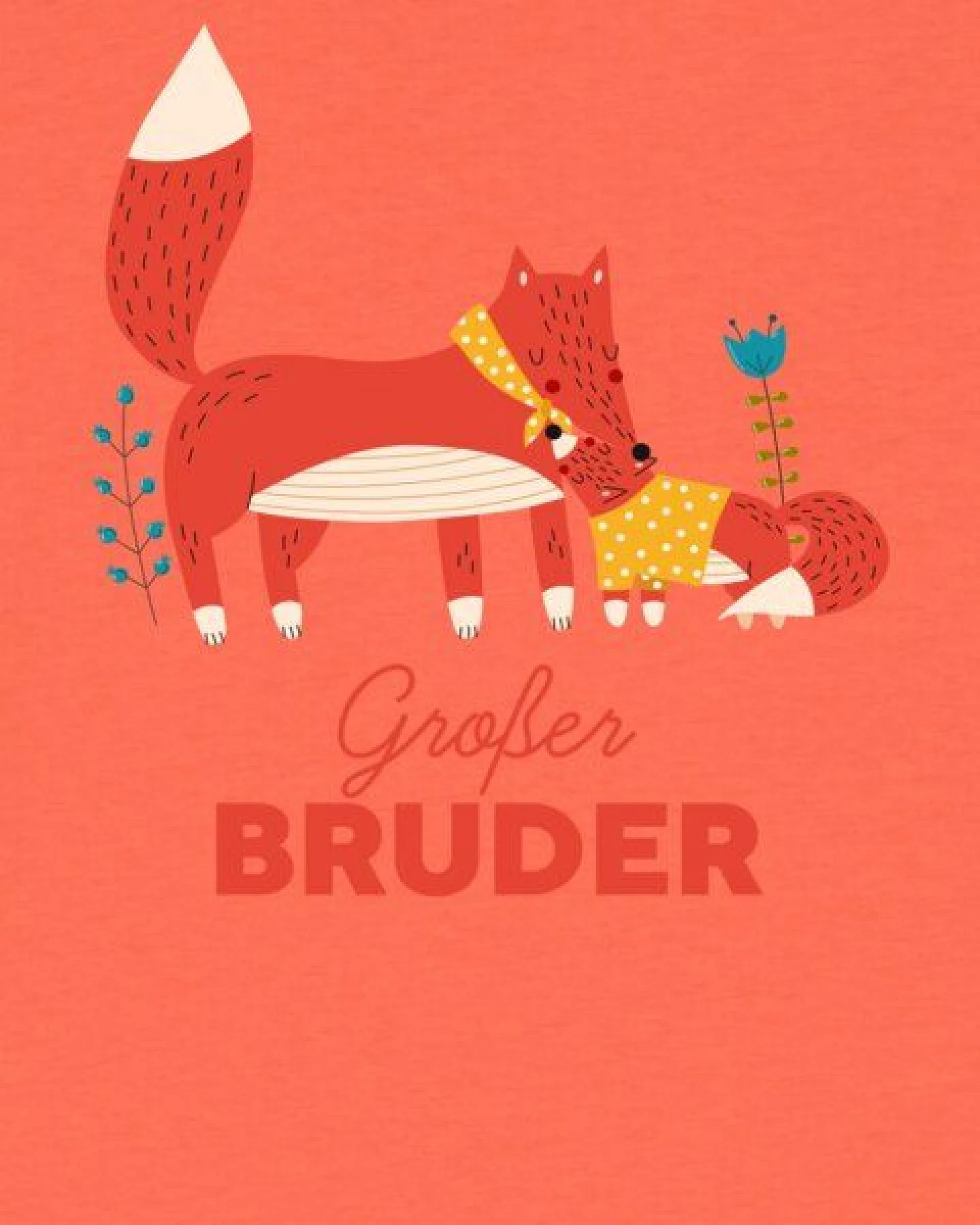 watabout.kids T-Shirt Kinder Fuchs Großer Bruder – Ansicht 2