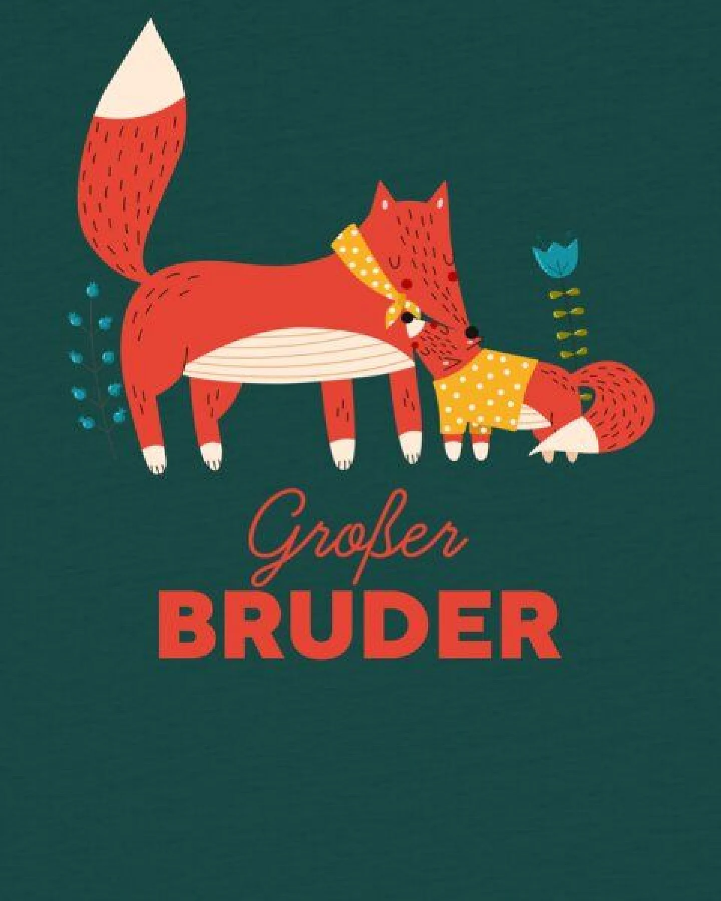 watabout.kids T-Shirt Kinder Fuchs Großer Bruder – Ansicht 2