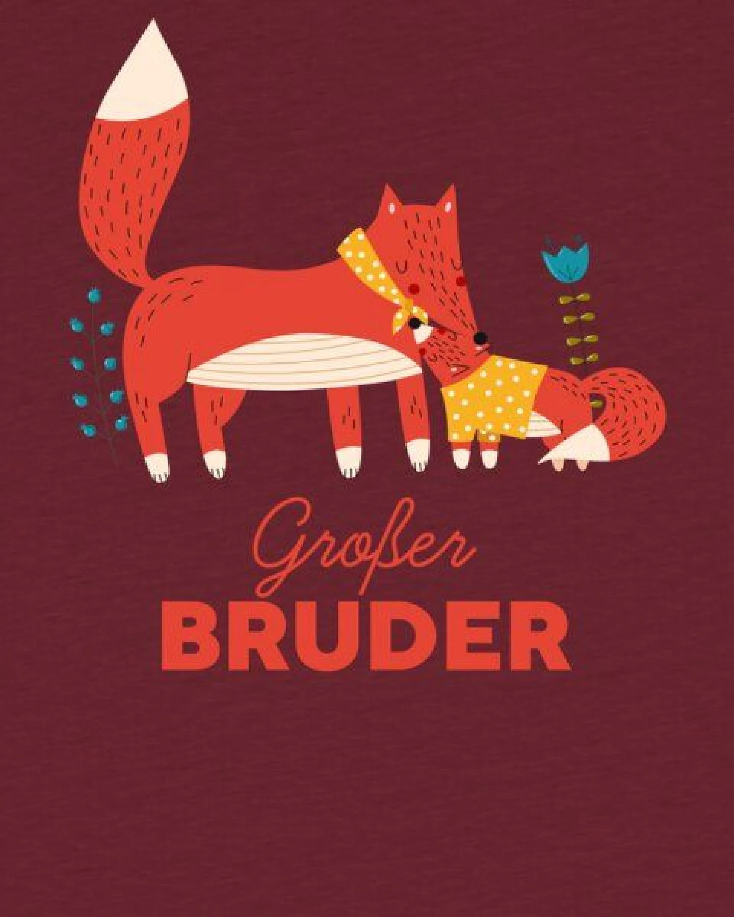 watabout.kids T-Shirt Kinder Fuchs Großer Bruder – Ansicht 2
