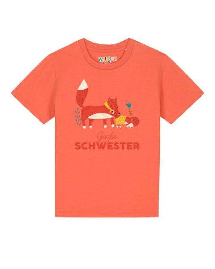 watabout.kids T-Shirt Kinder Fuchs Große Schwester