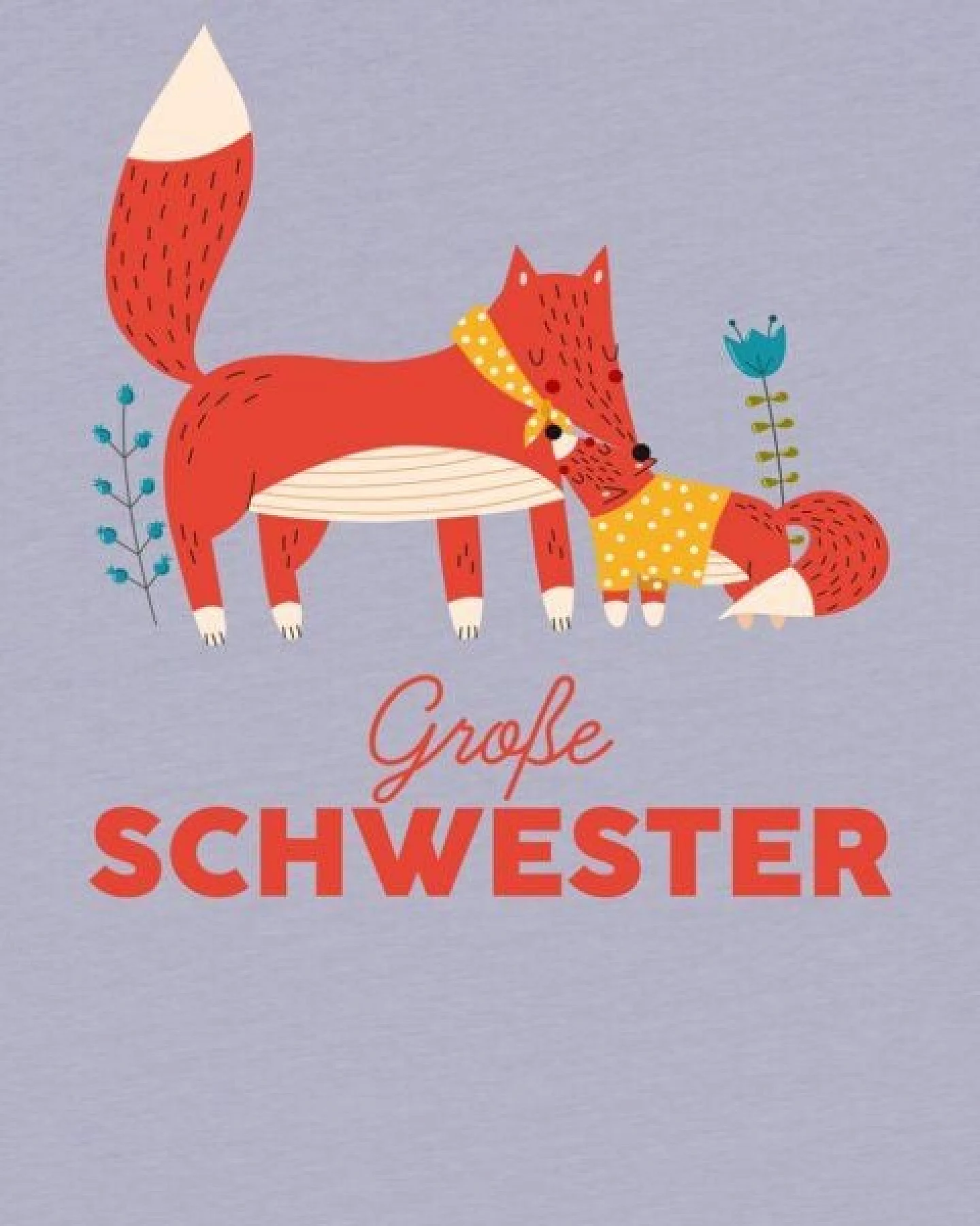 watabout.kids T-Shirt Kinder Fuchs Große Schwester – Ansicht 2