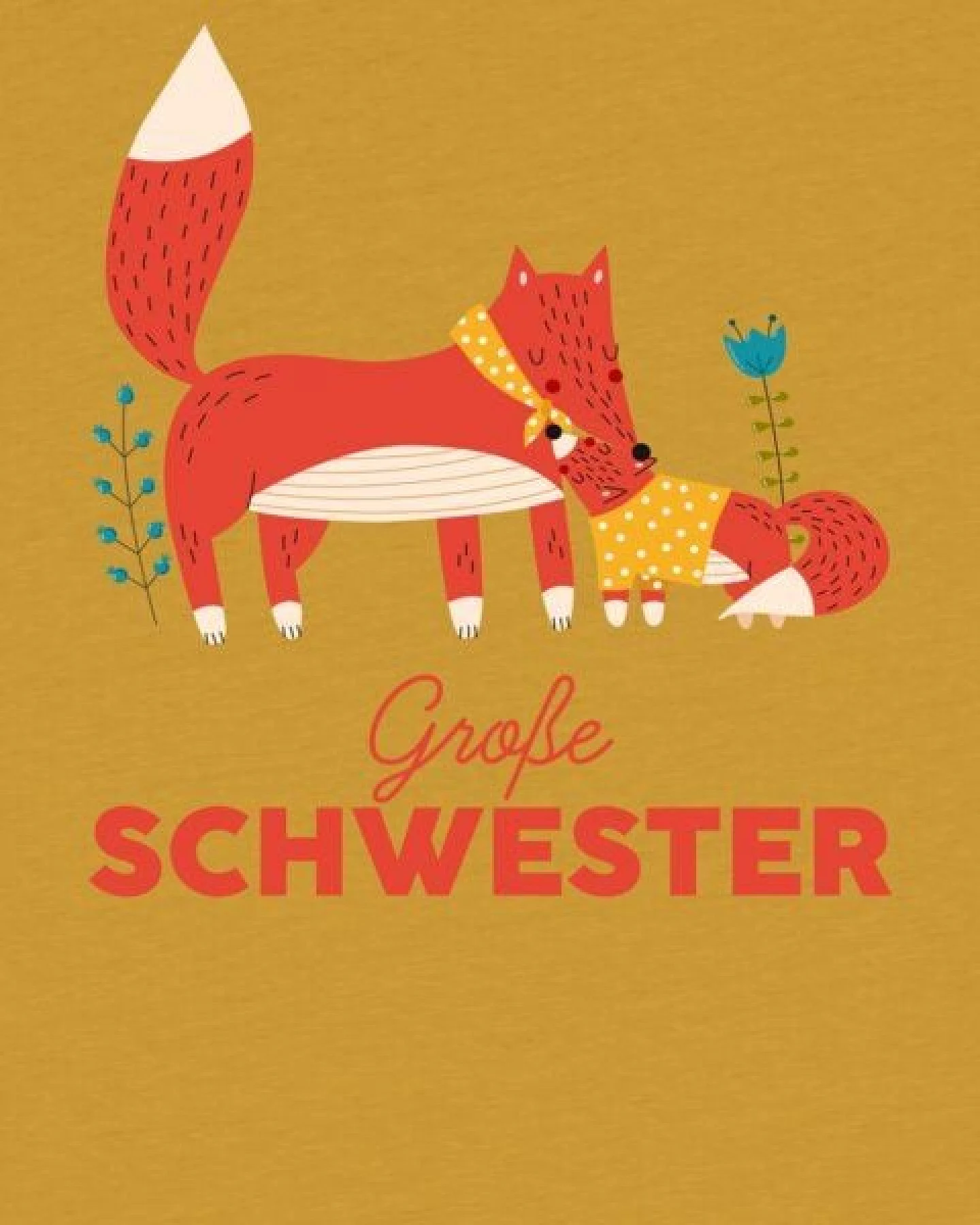 watabout.kids T-Shirt Kinder Fuchs Große Schwester – Ansicht 2
