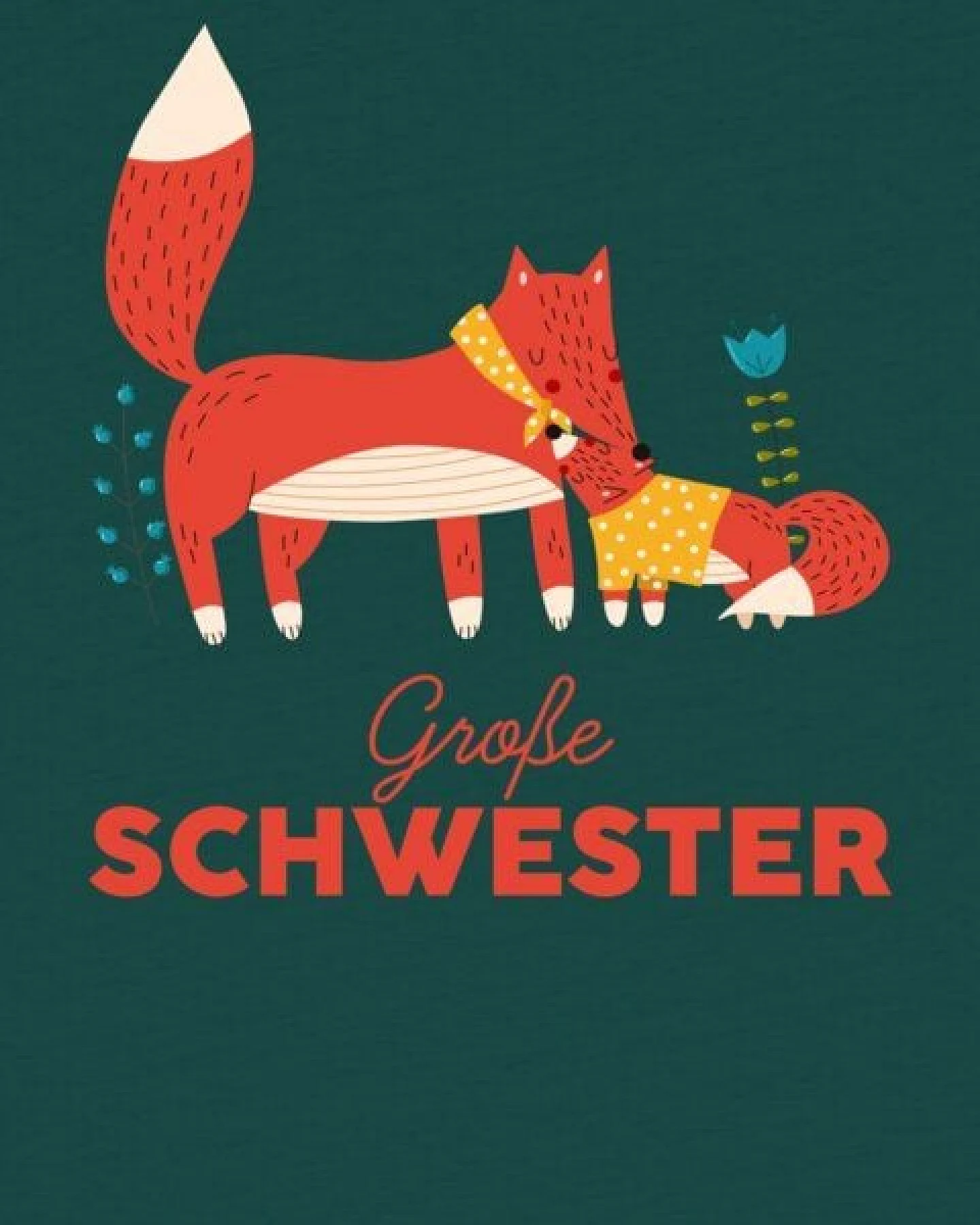 watabout.kids T-Shirt Kinder Fuchs Große Schwester – Ansicht 2