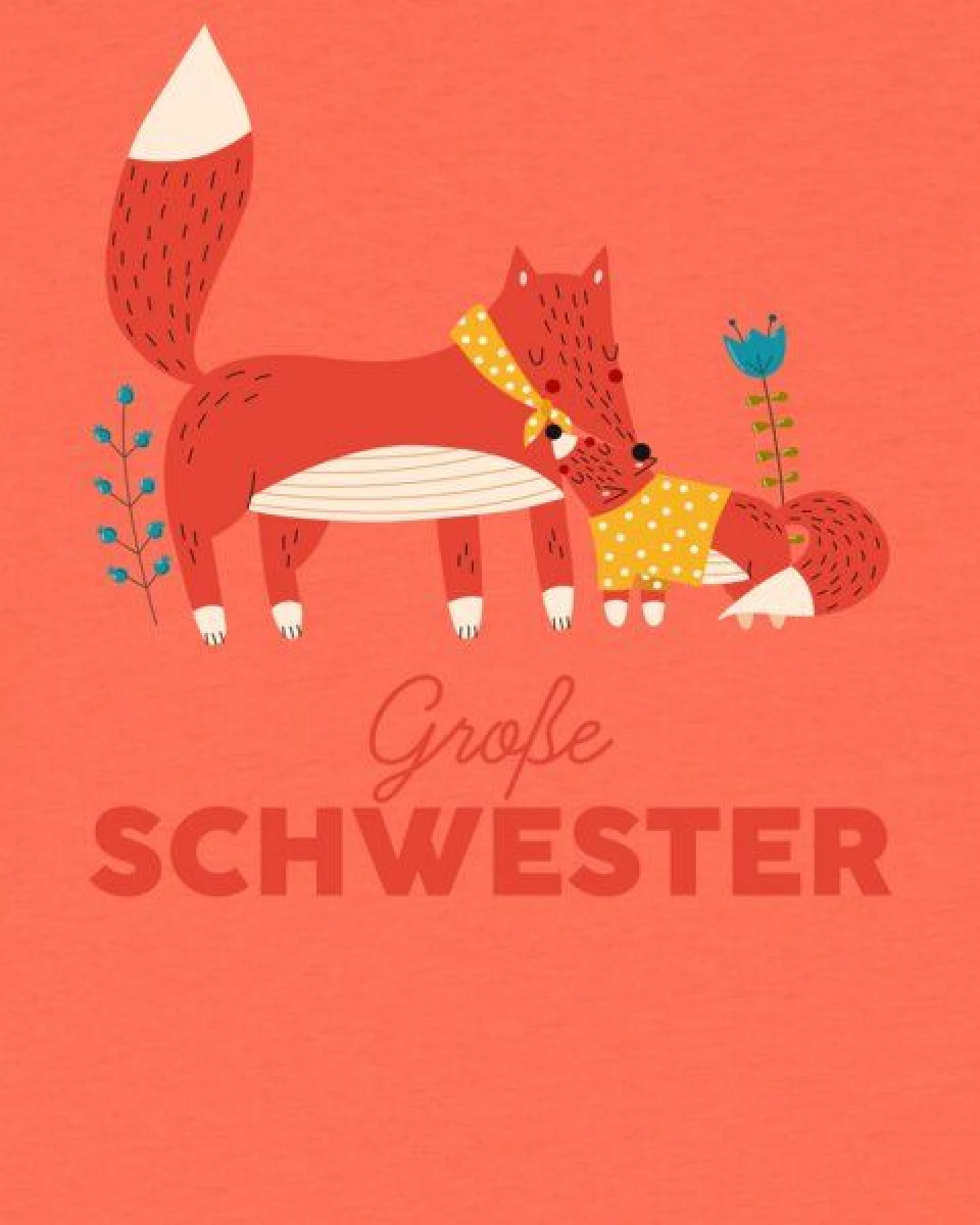 watabout.kids T-Shirt Kinder Fuchs Große Schwester – Ansicht 2