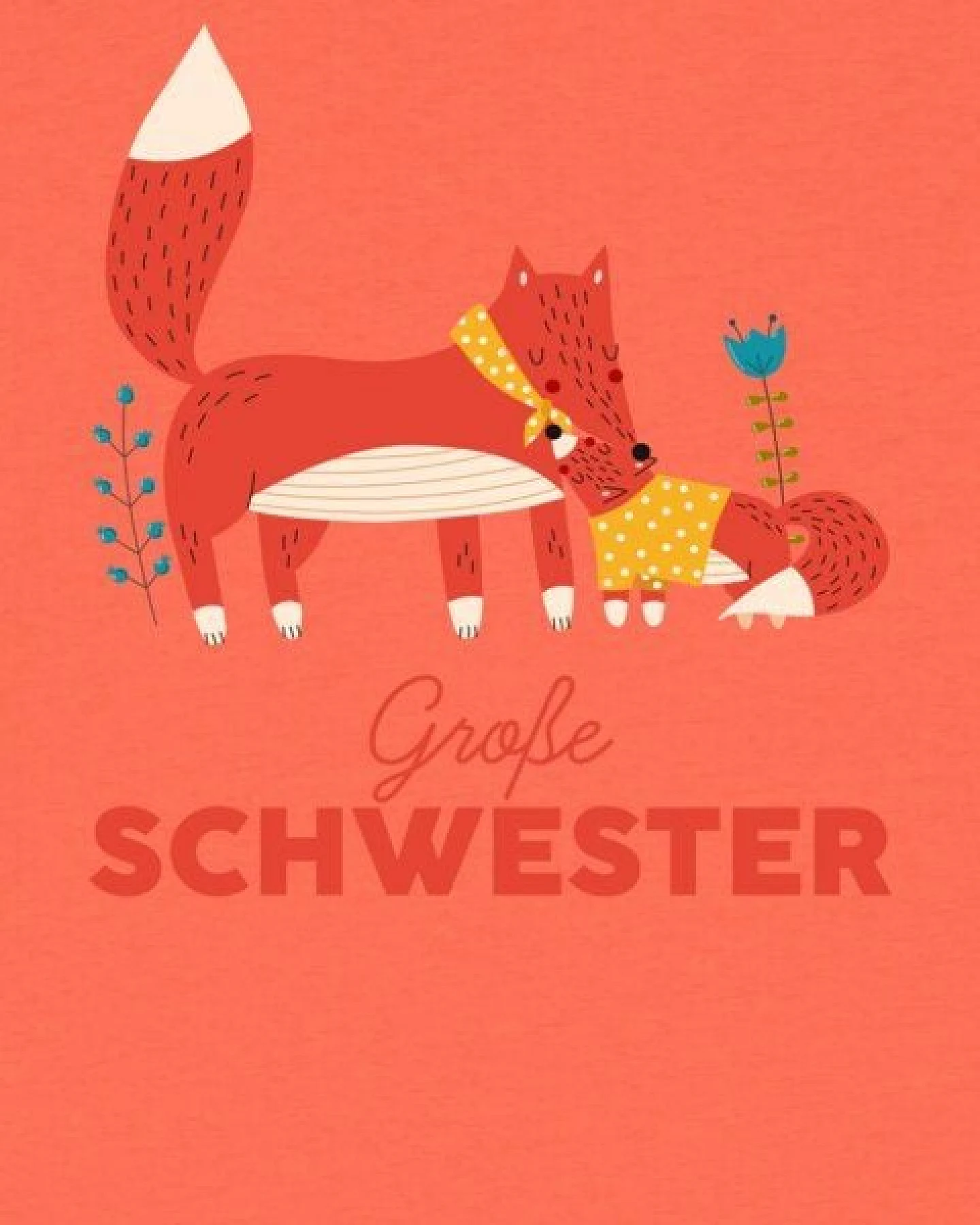 watabout.kids T-Shirt Kinder Fuchs Große Schwester – Ansicht 2