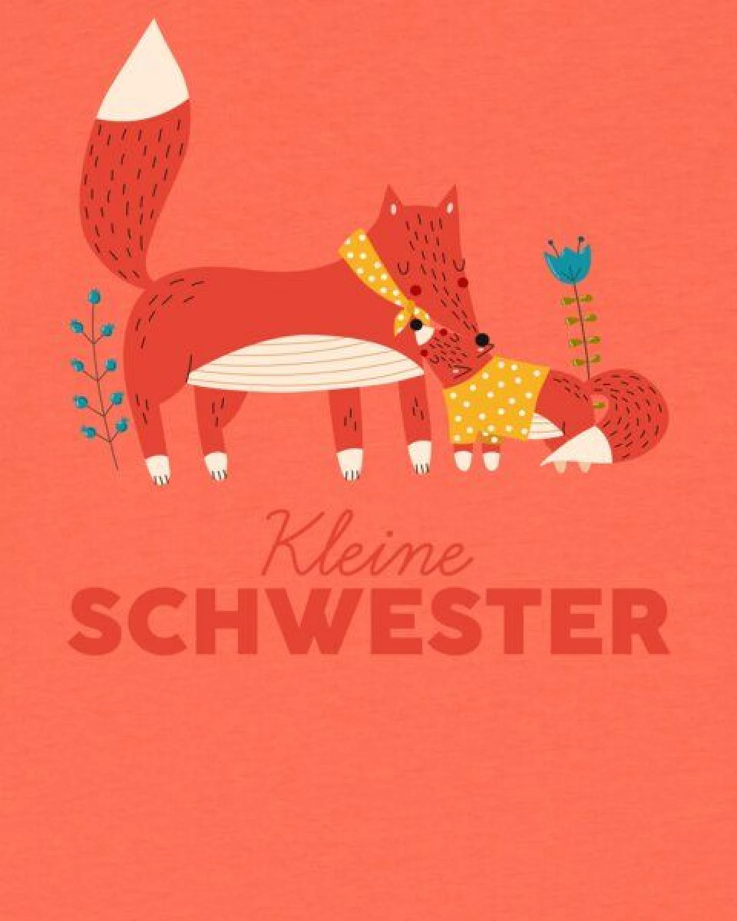 watabout.kids T-Shirt Kinder Fuchs Kleine Schwester – Ansicht 2