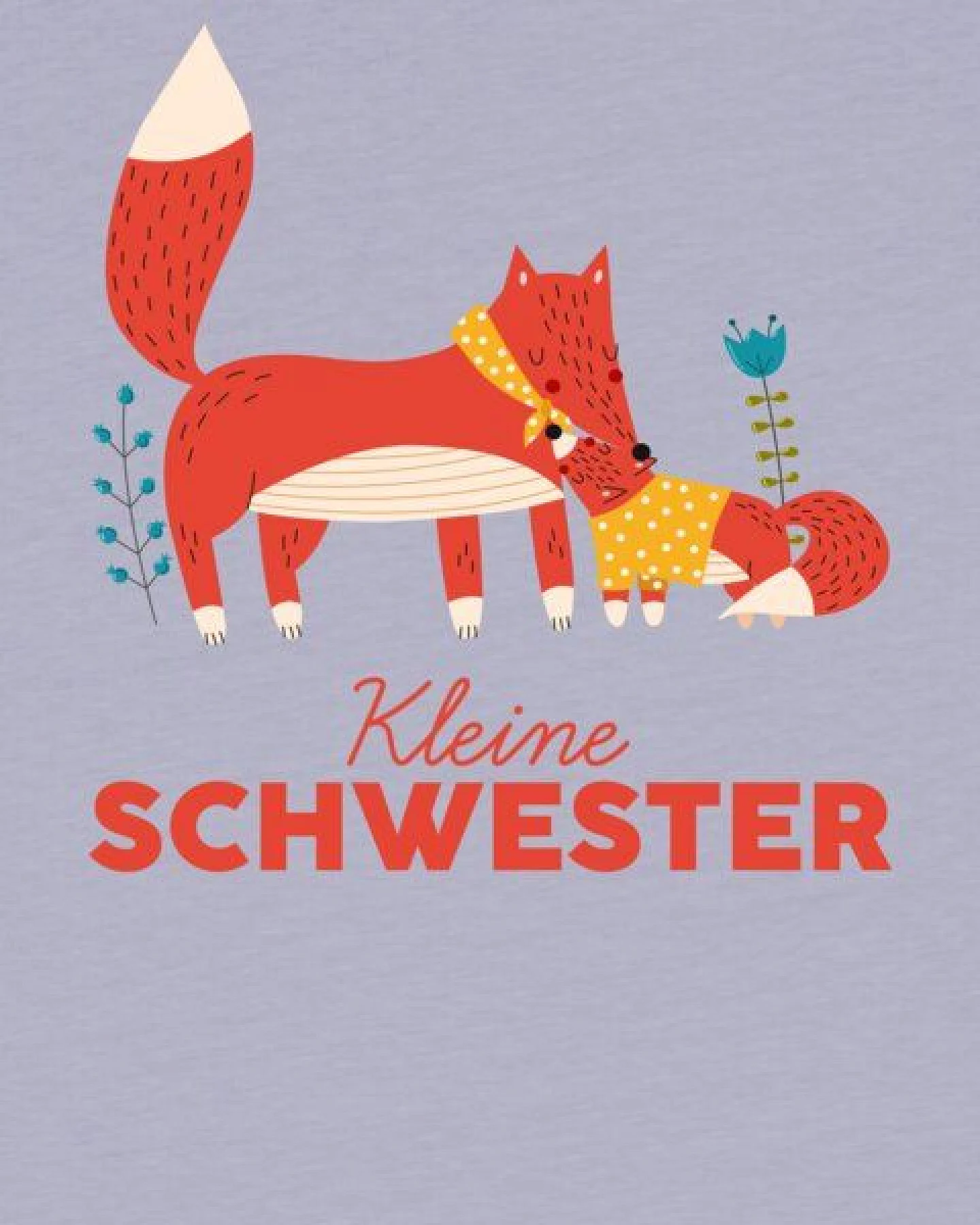 watabout.kids T-Shirt Kinder Fuchs Kleine Schwester – Ansicht 2