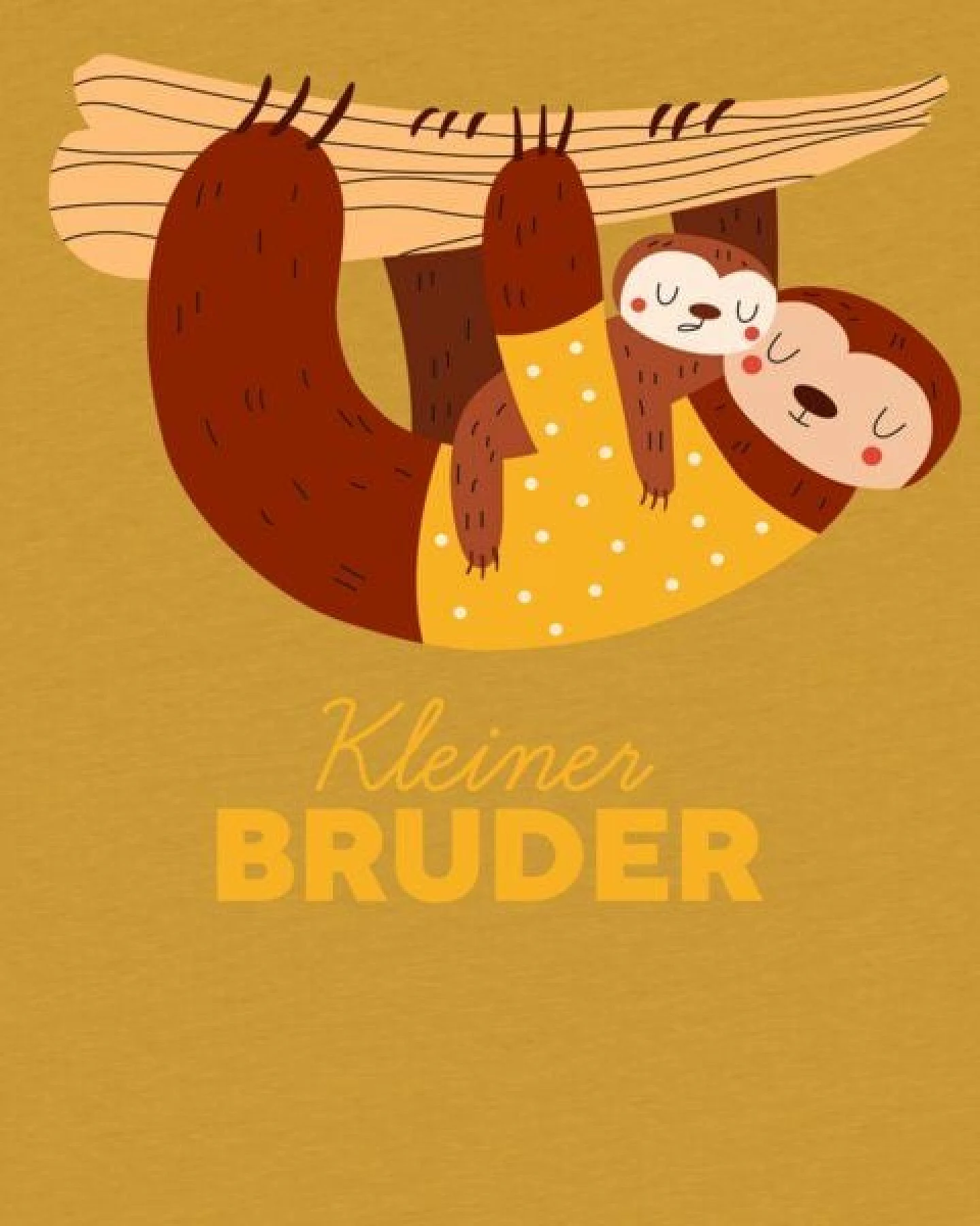 watabout.kids T-Shirt Kinder Faultier Kleiner Bruder – Ansicht 2