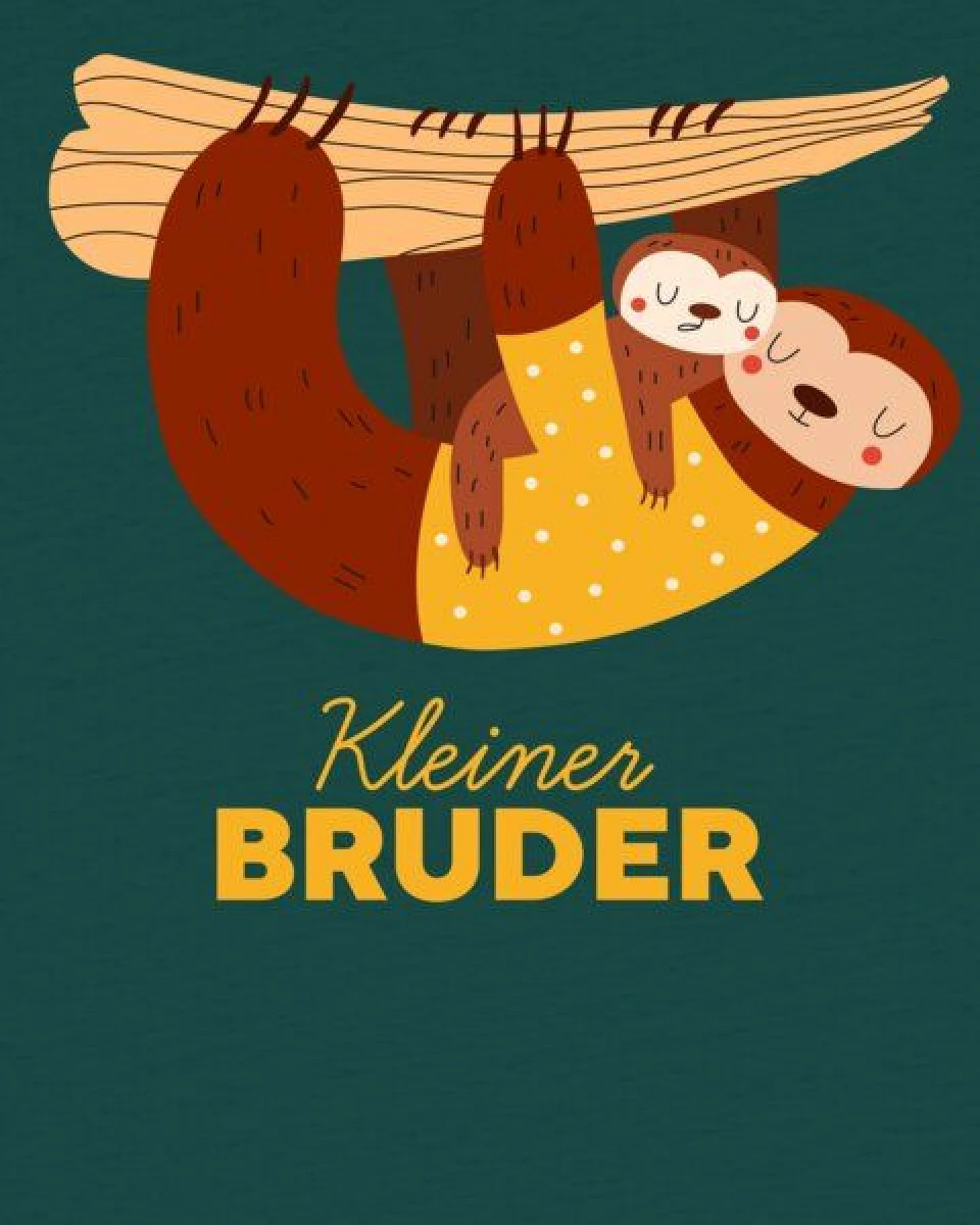 watabout.kids T-Shirt Kinder Faultier Kleiner Bruder – Ansicht 2