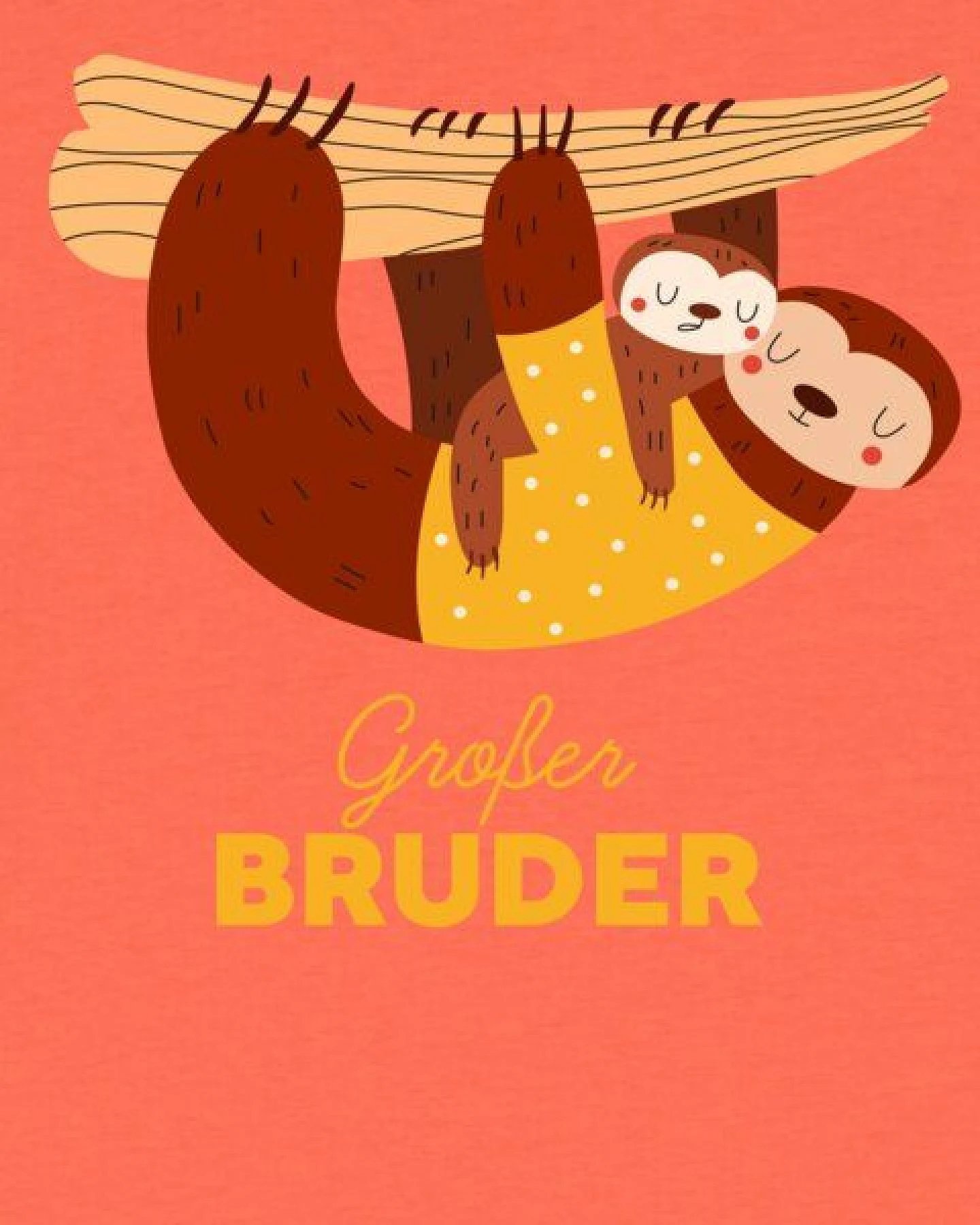 watabout.kids T-Shirt Kinder Faultier Großer Bruder – Ansicht 2