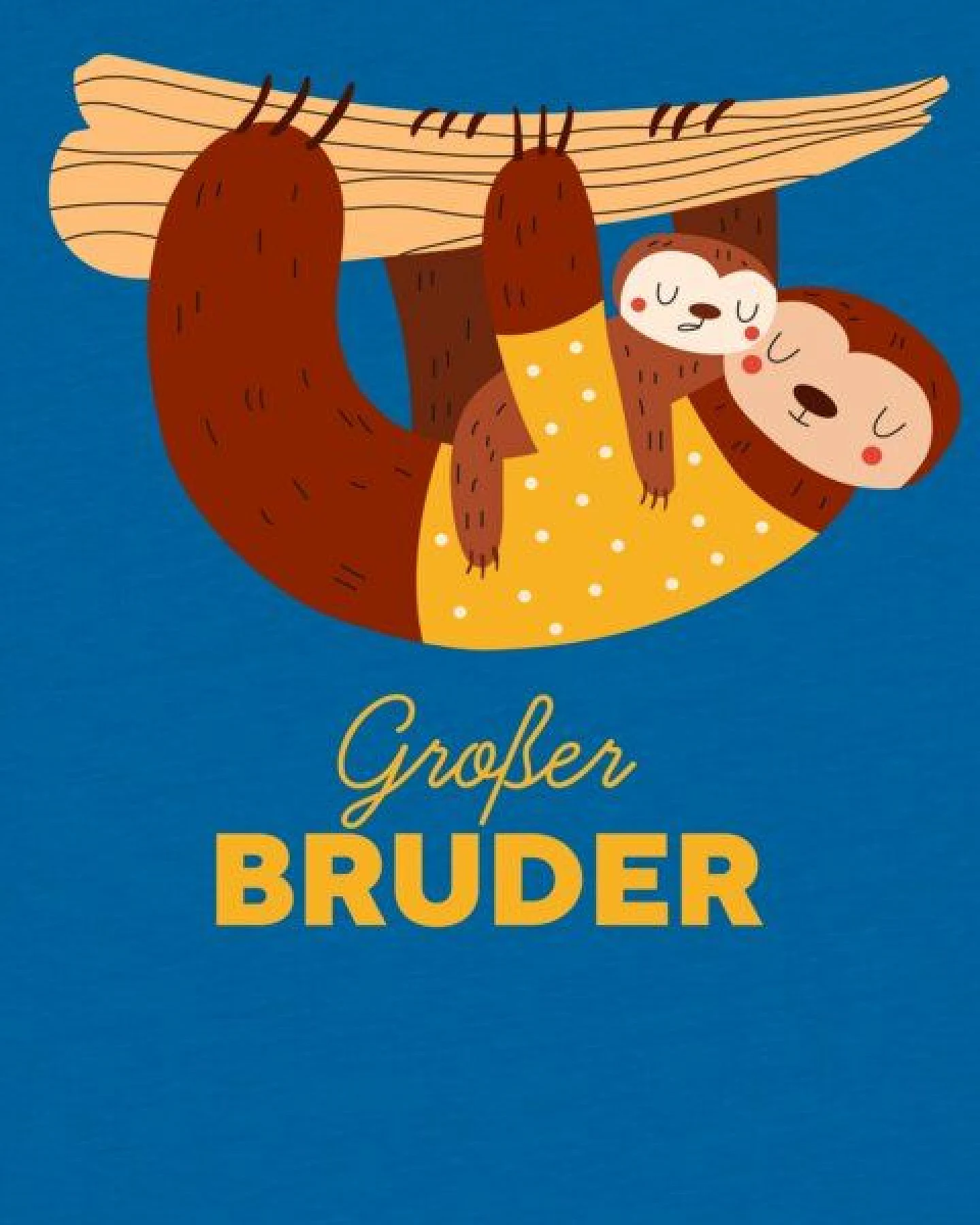 watabout.kids T-Shirt Kinder Faultier Großer Bruder – Ansicht 2