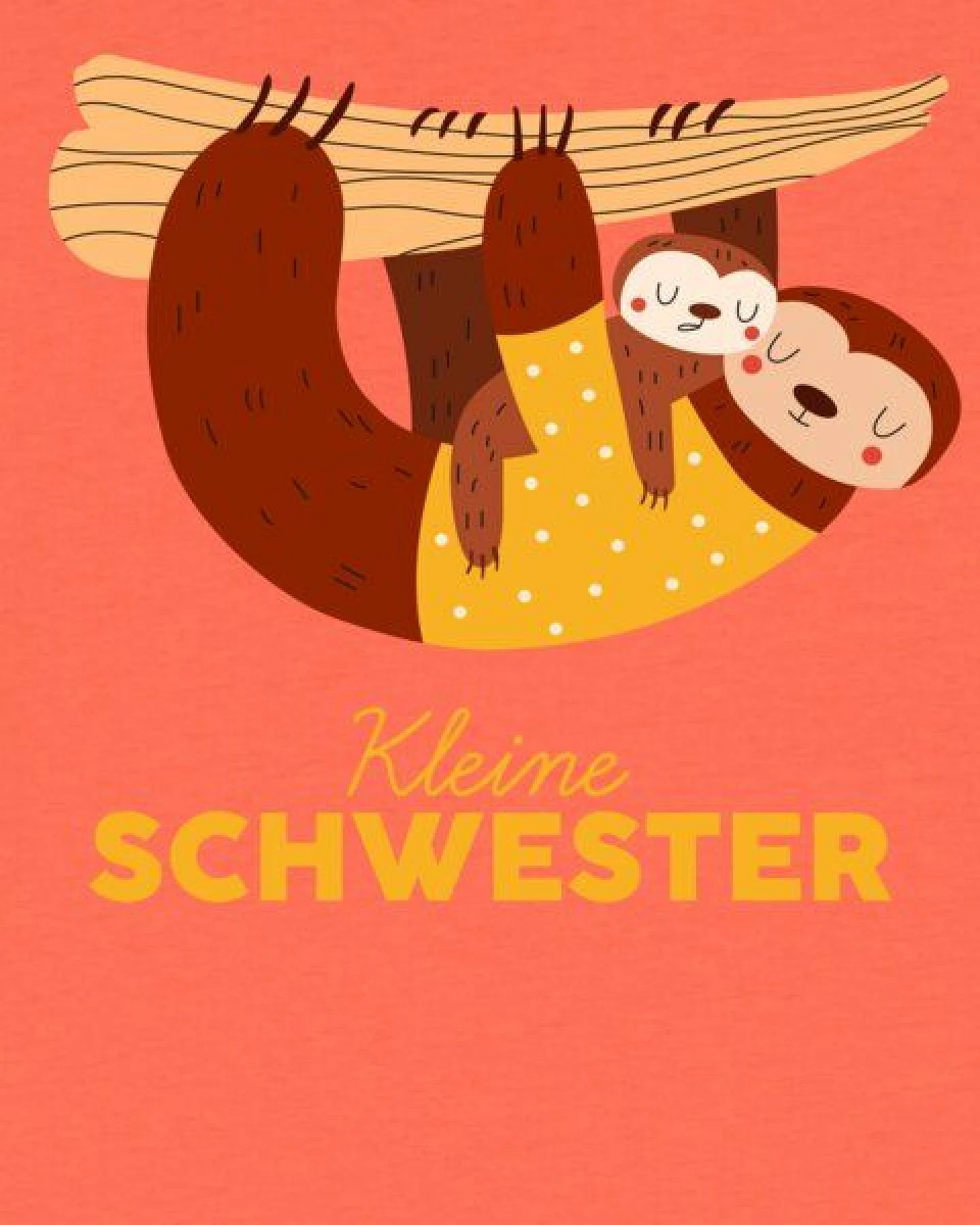 watabout.kids T-Shirt Kinder Faultier Kleine Schwester – Ansicht 2