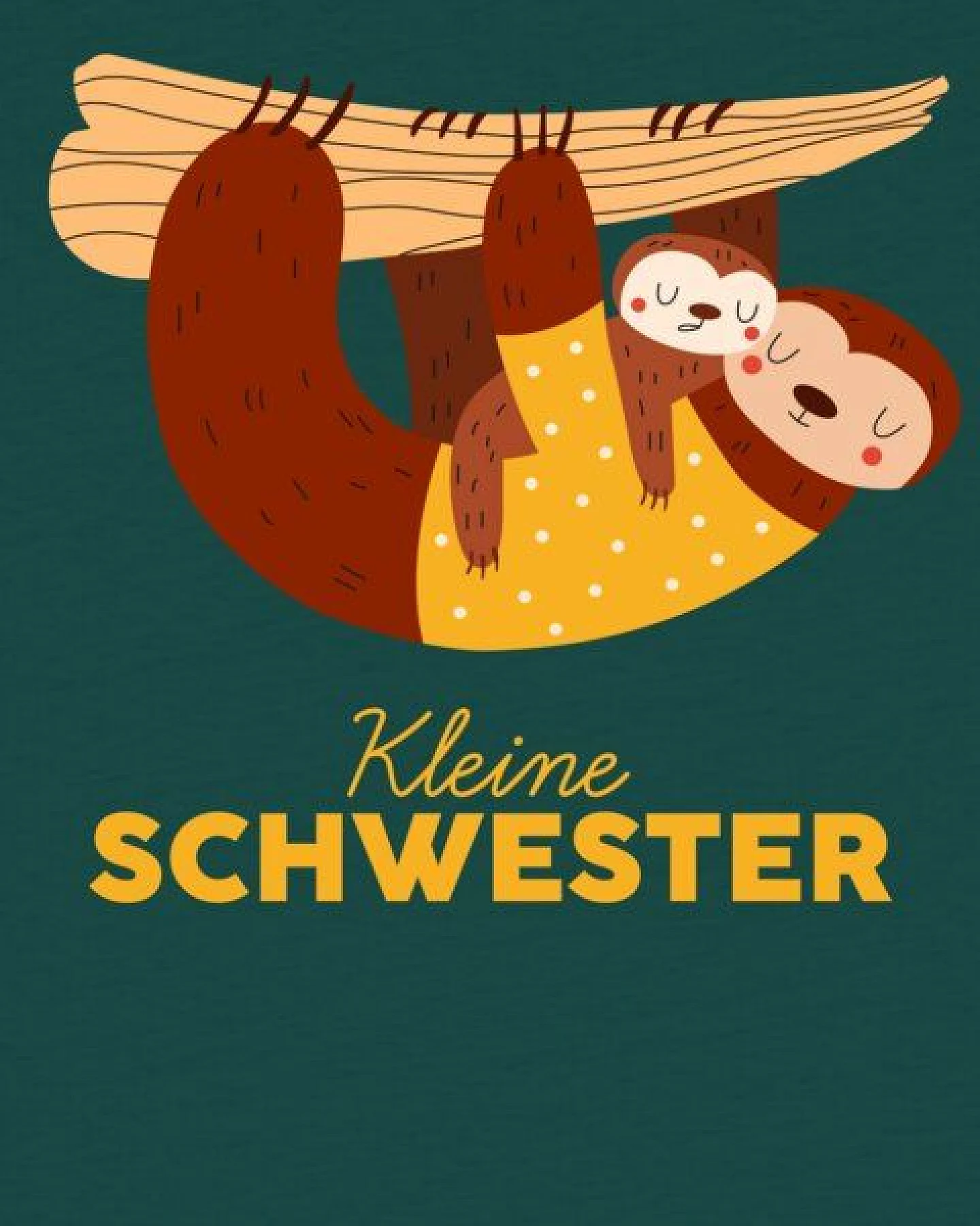 watabout.kids T-Shirt Kinder Faultier Kleine Schwester – Ansicht 2