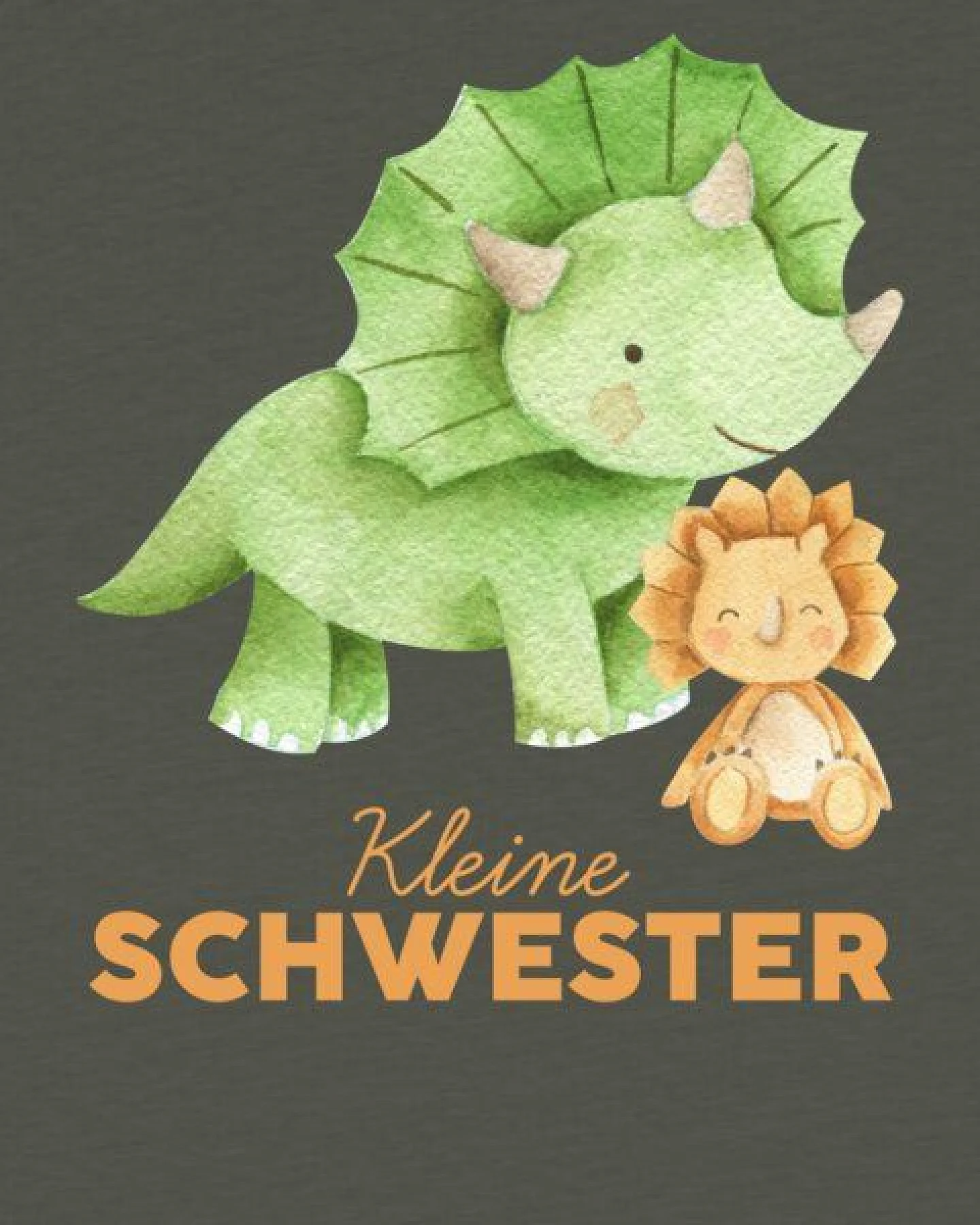 watabout.kids T-Shirt Kinder Dinosaurier 07 Kleine Schwester – Ansicht 2