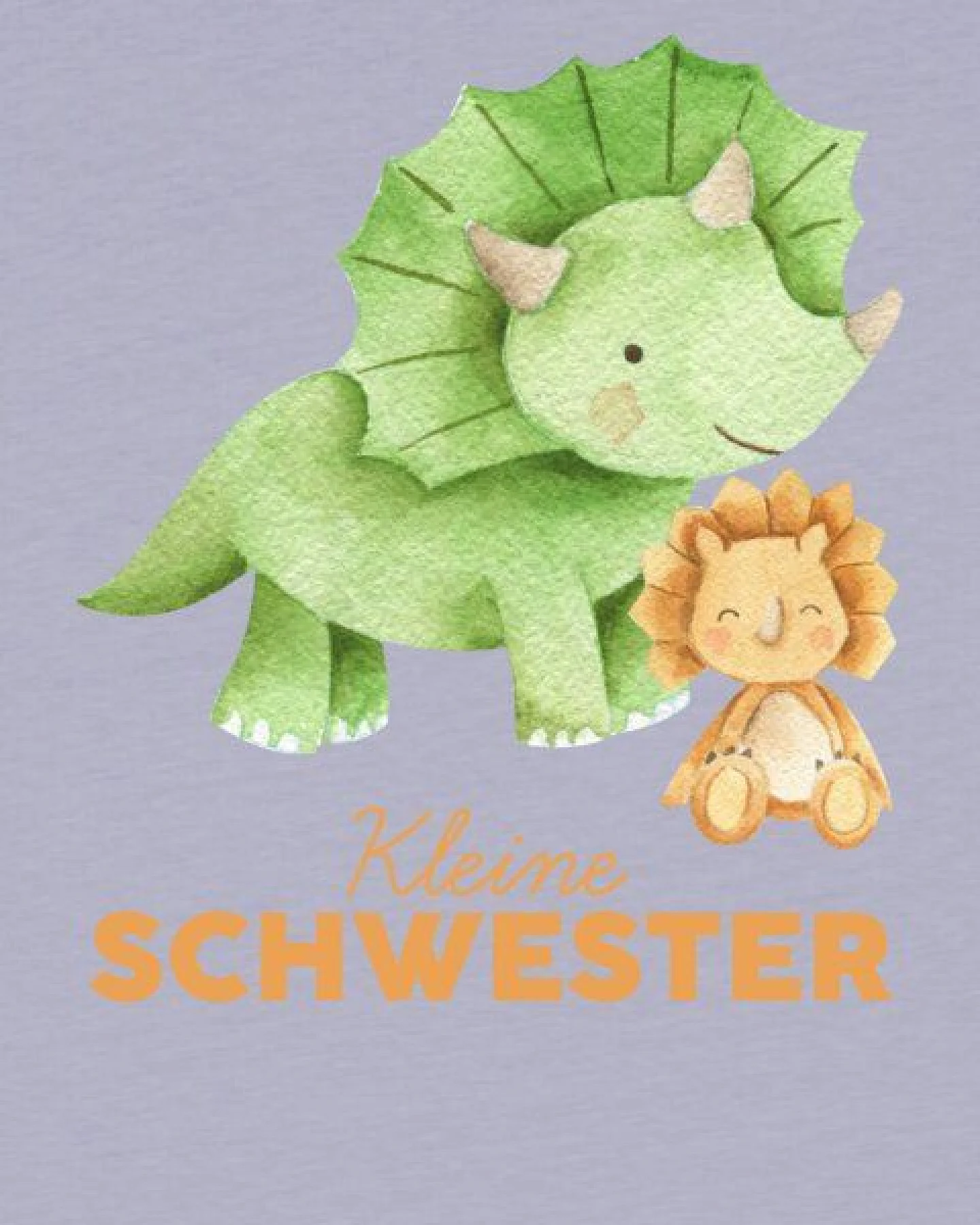 watabout.kids T-Shirt Kinder Dinosaurier 07 Kleine Schwester – Ansicht 2