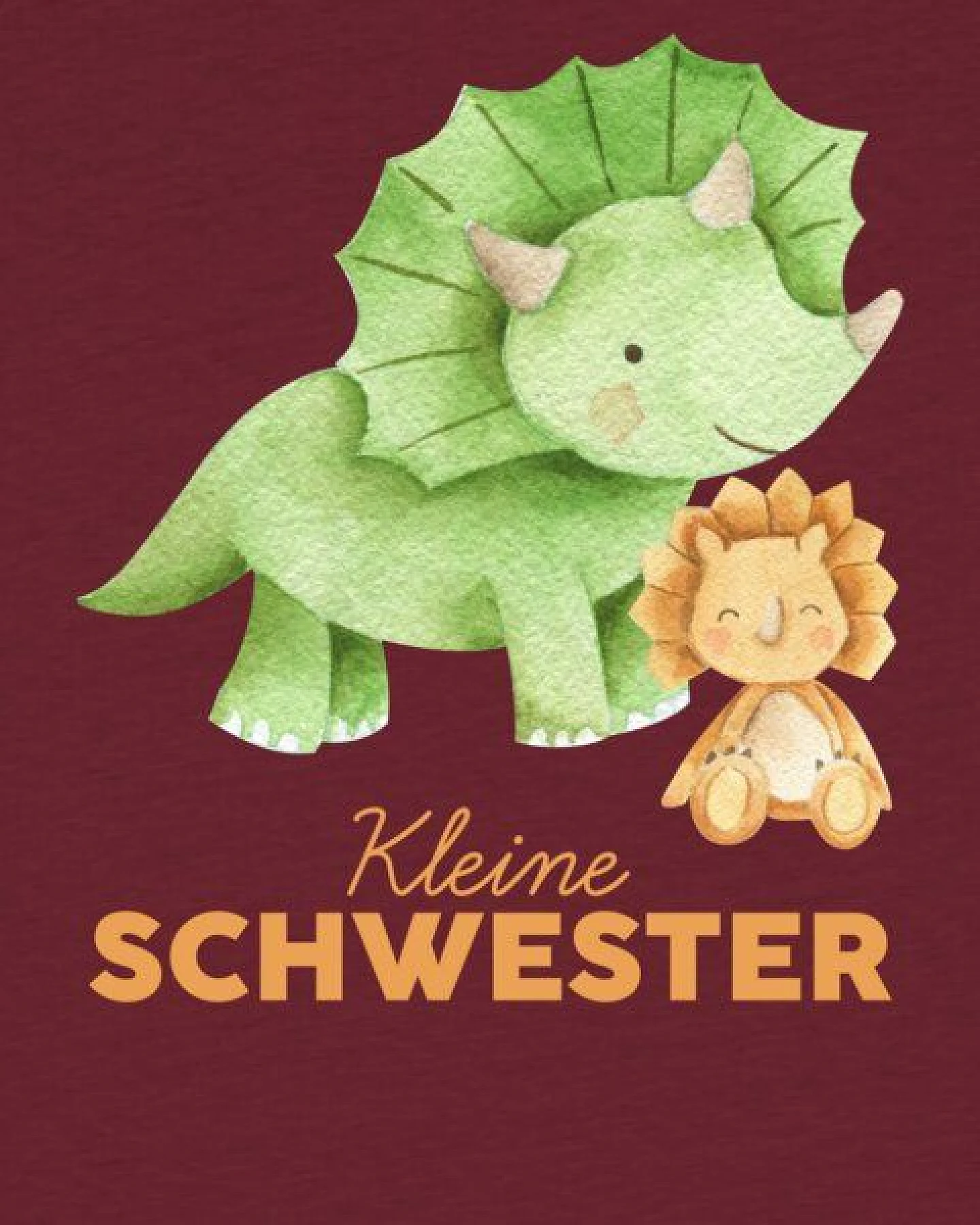 watabout.kids T-Shirt Kinder Dinosaurier 07 Kleine Schwester – Ansicht 2